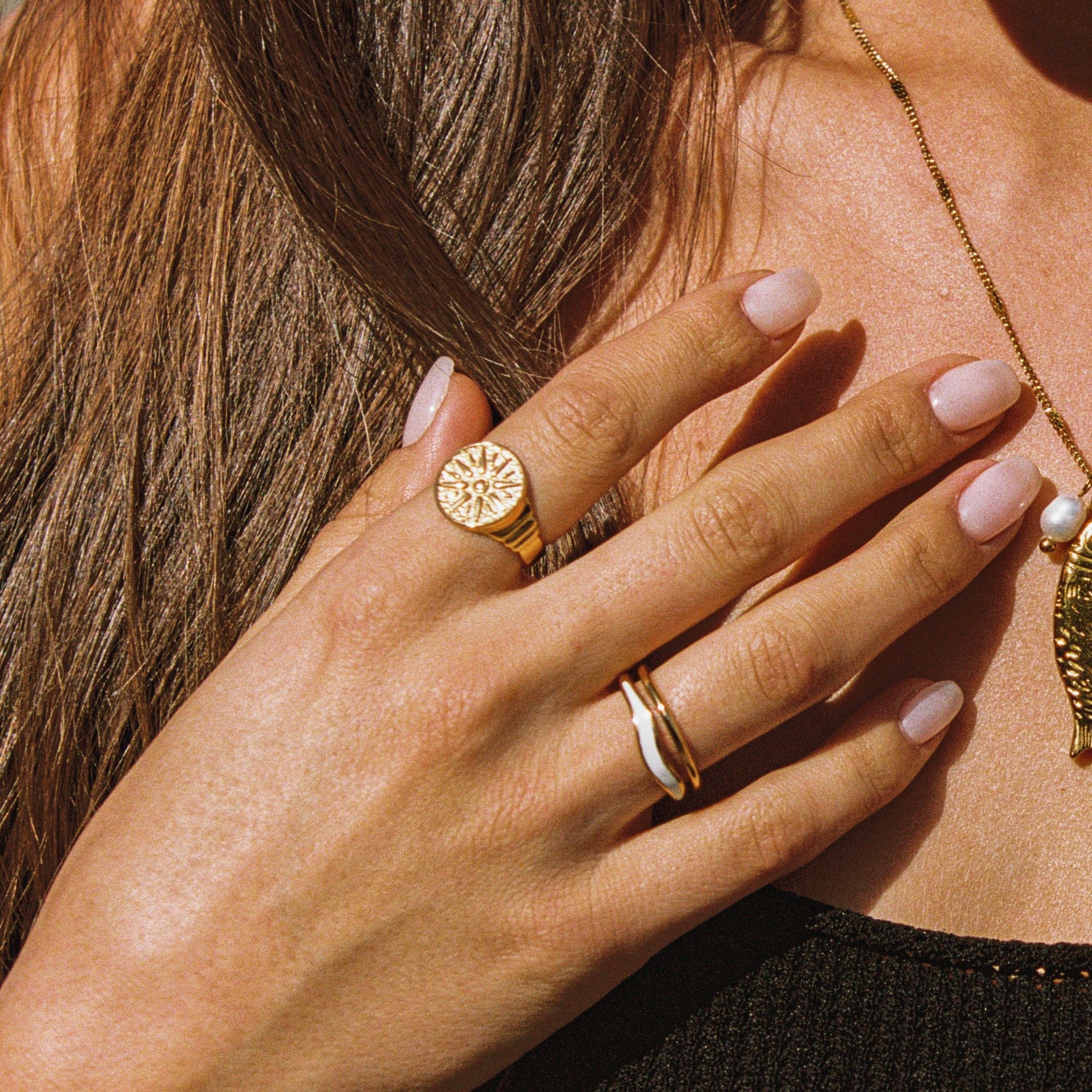 Athena Golden Sun Ring