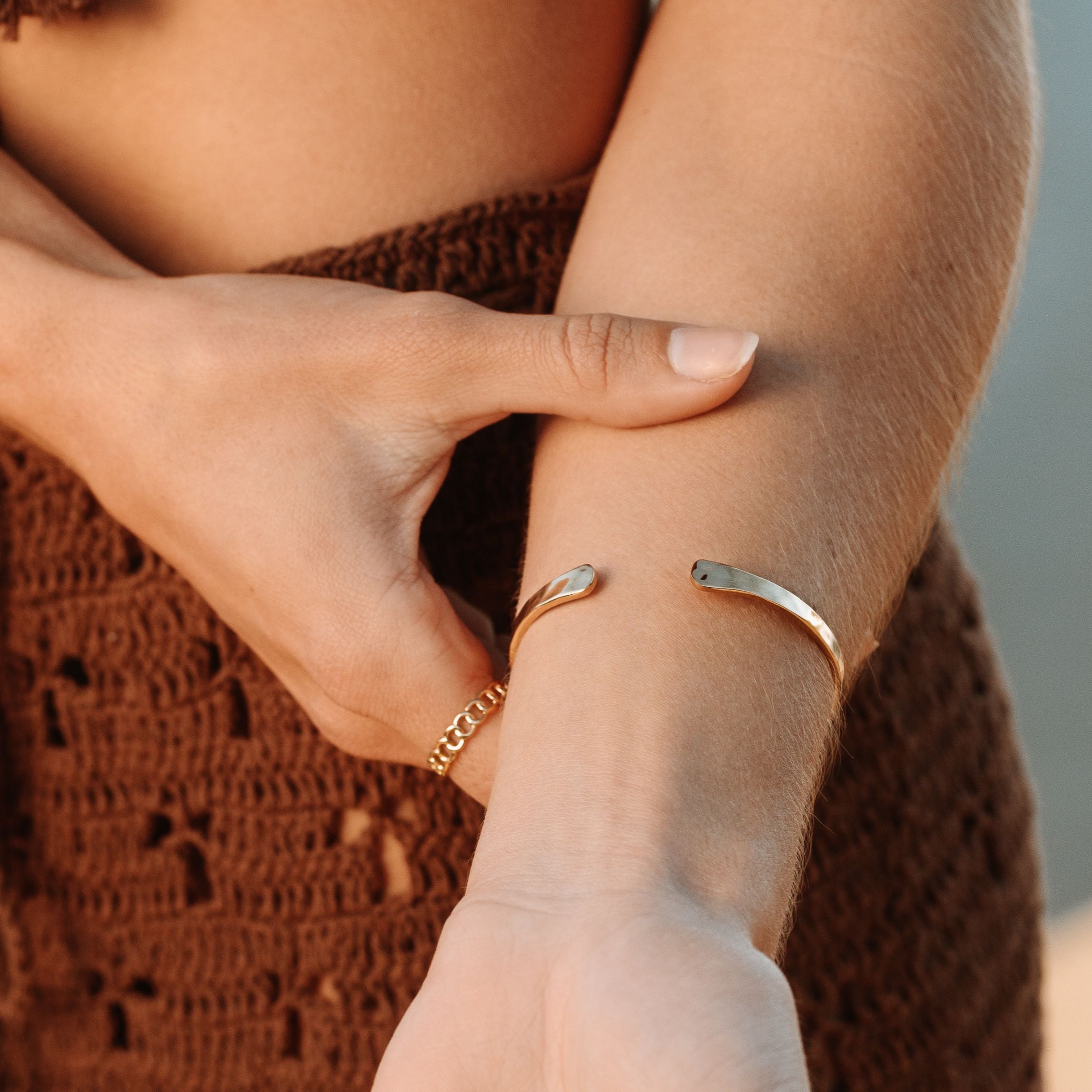 Athena Hammered Cuff