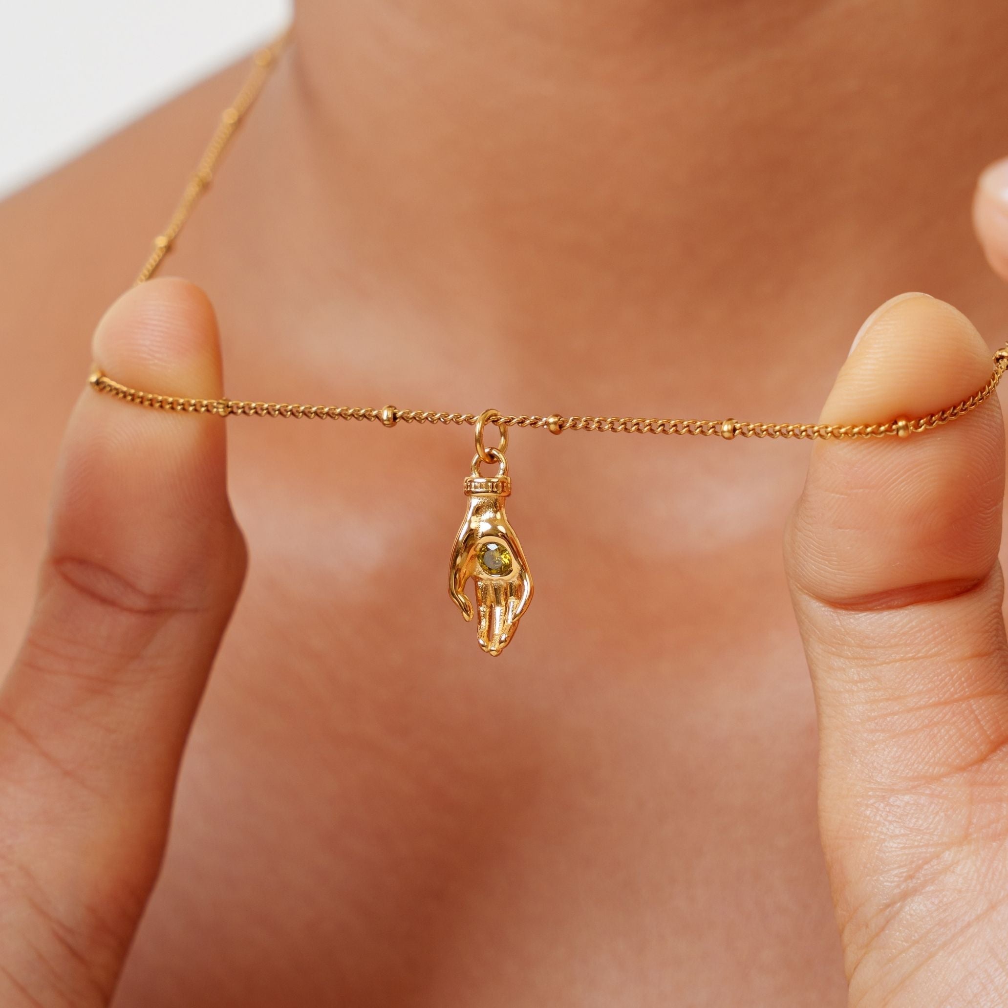 Athena Guardian Hand Necklace