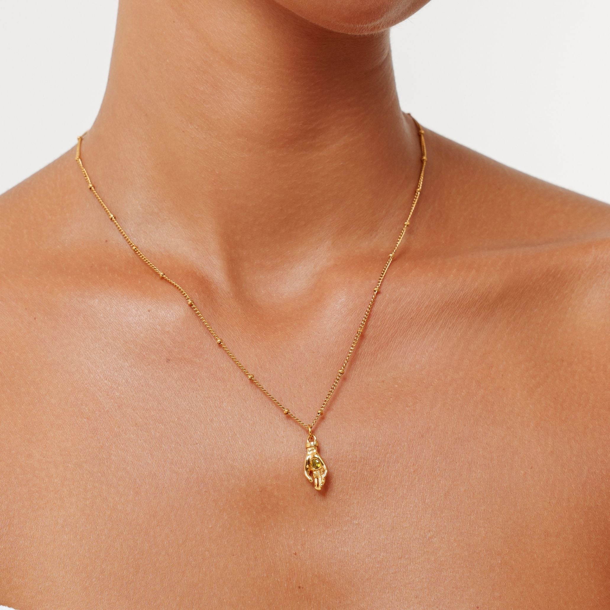 Athena Guardian Hand Necklace