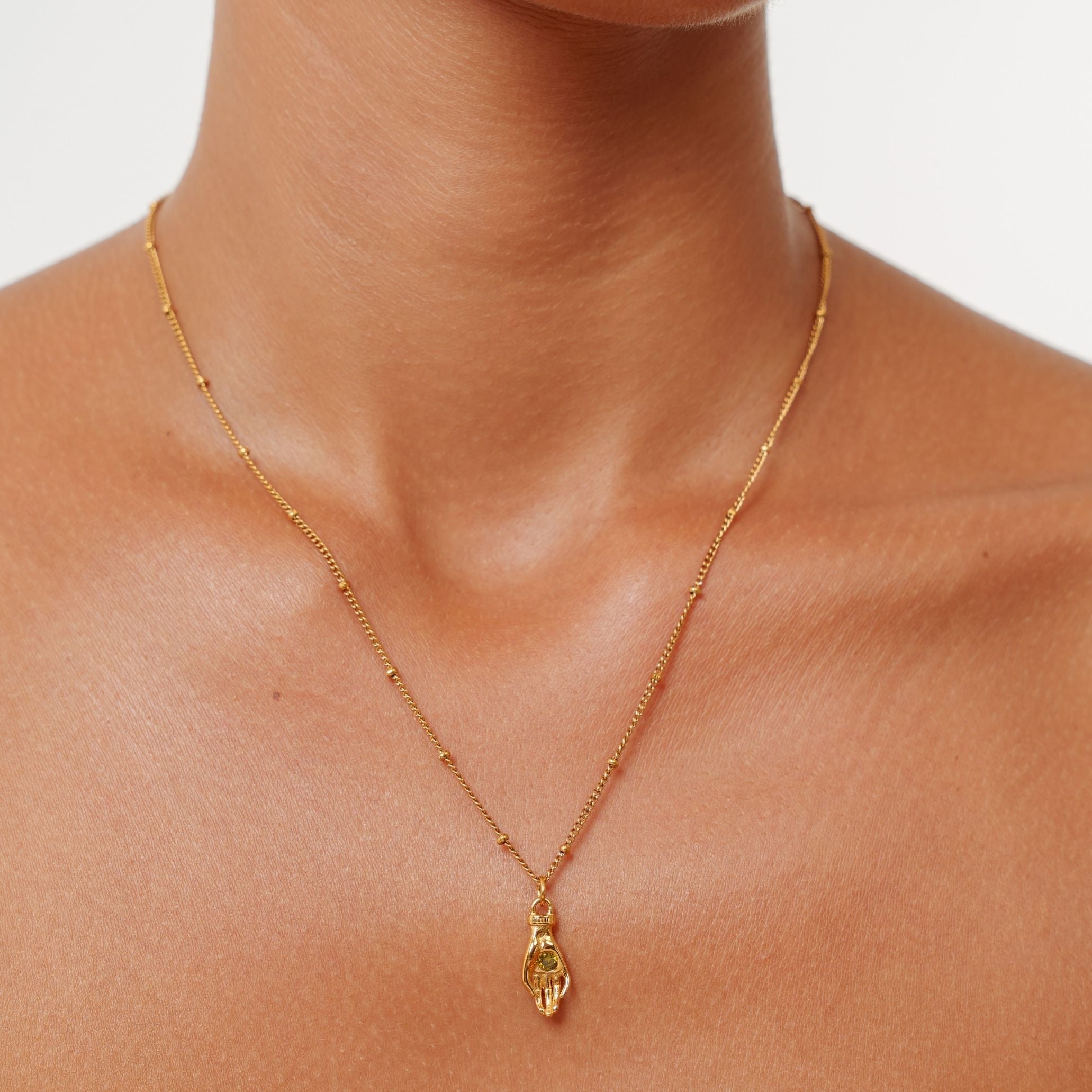 Athena Guardian Hand Necklace