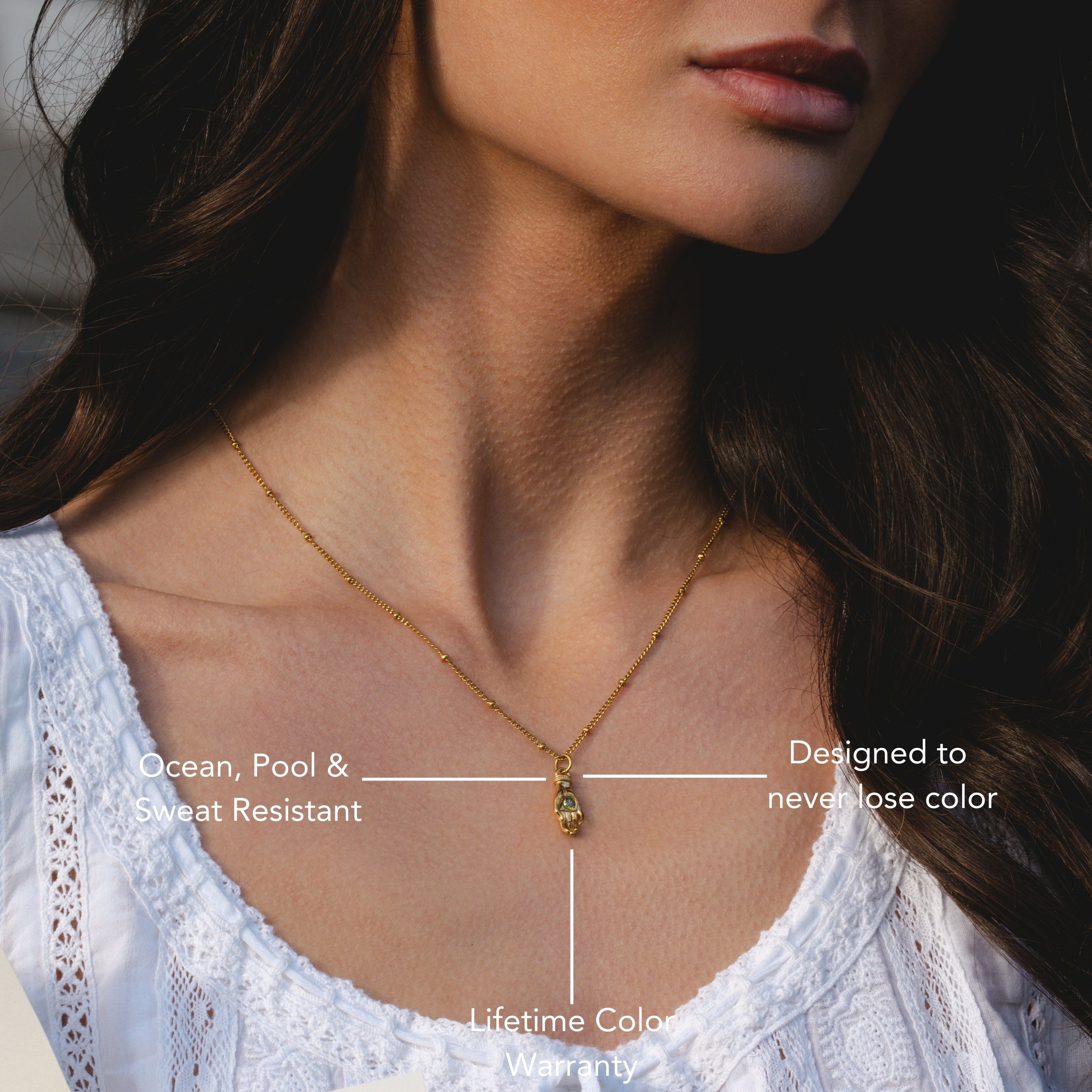 Athena Guardian Hand Necklace