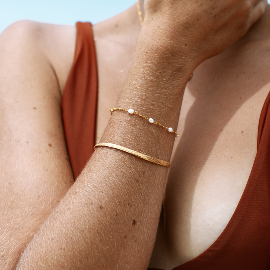 Athena "Kauai" Herringbone Bracelet