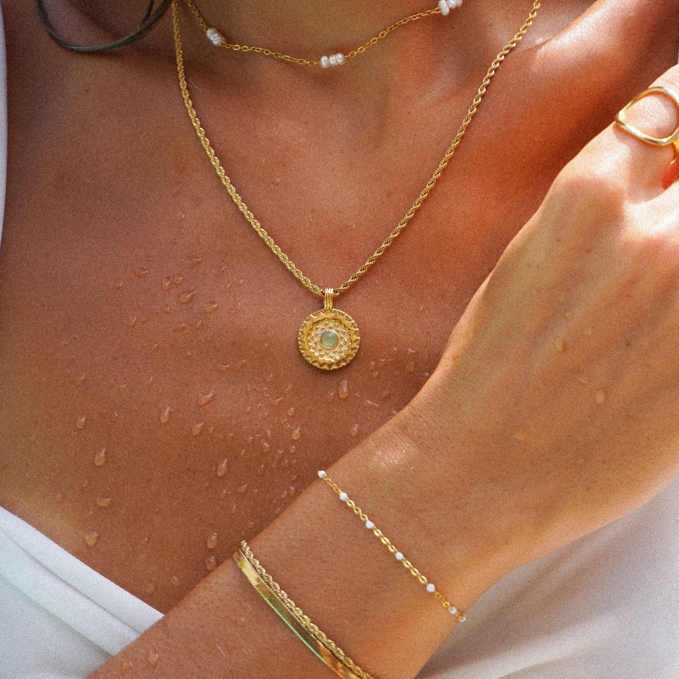 Athena Inca Sun Necklace
