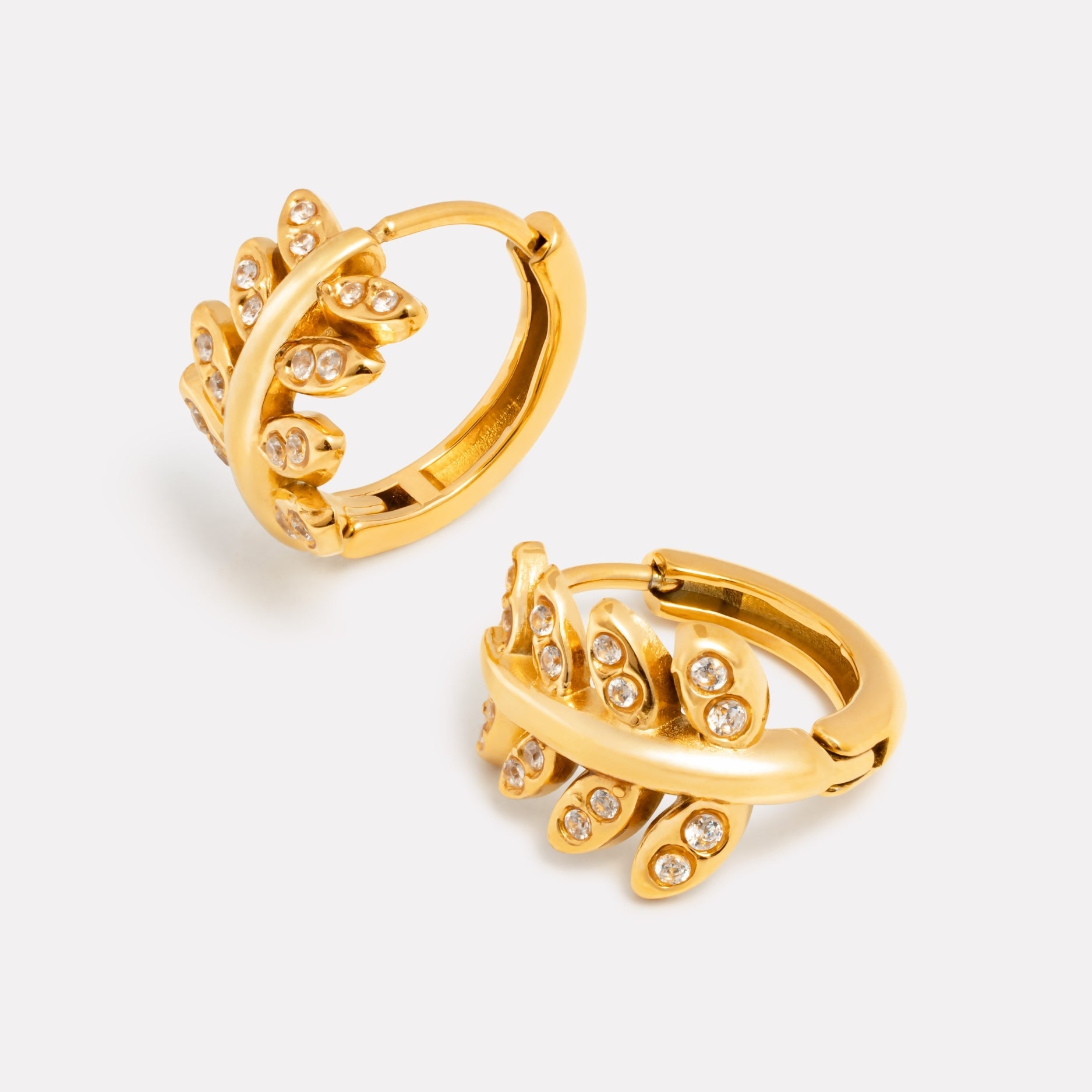 Athena Laurel Hoops Earrings