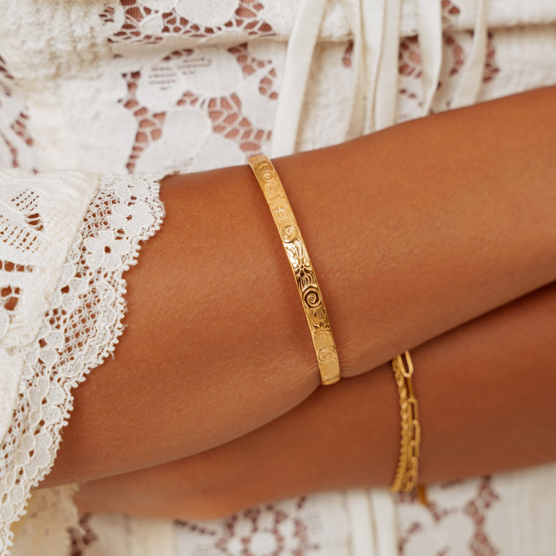 Athena Flora Cuff