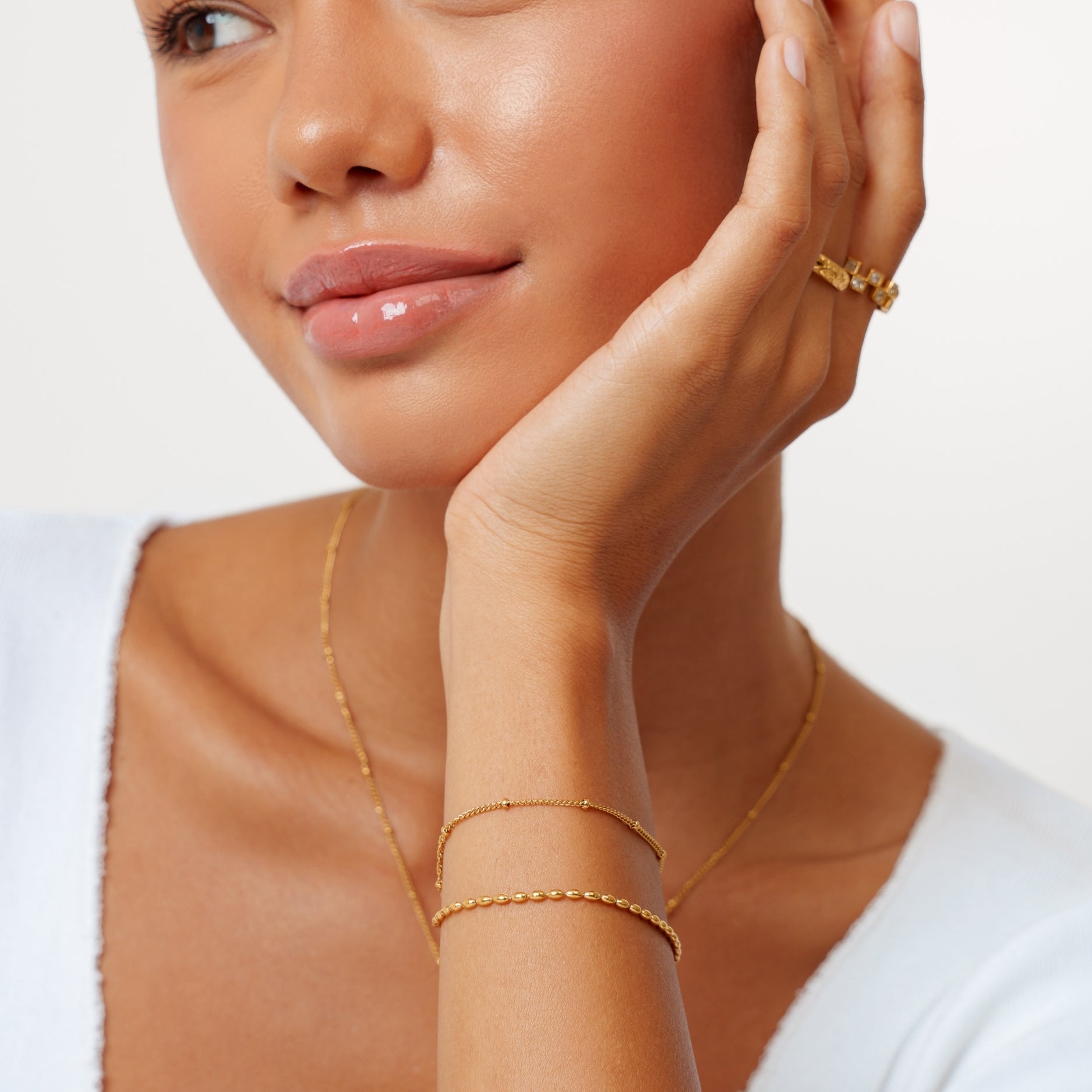 Athena Layered Pebble Bracelet