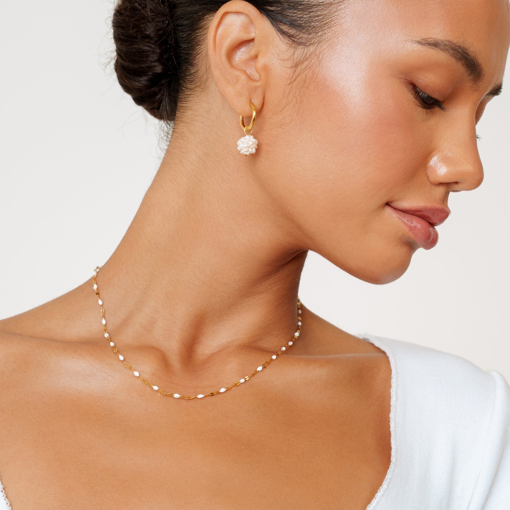 Athena White Dainty Choker
