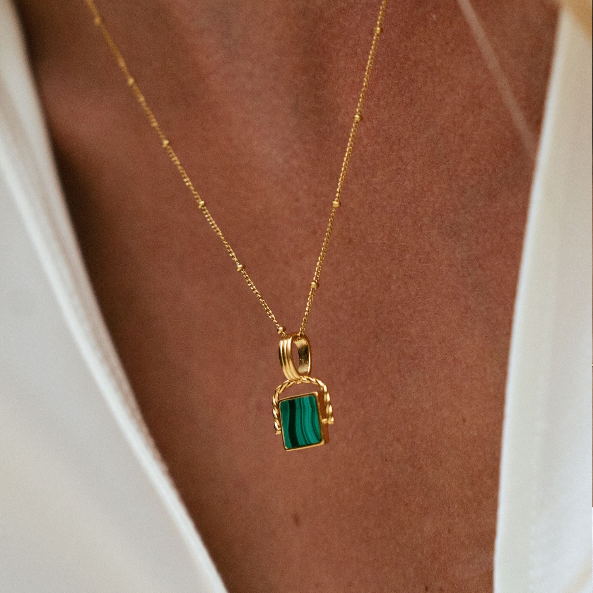Athena Malachite Pendant