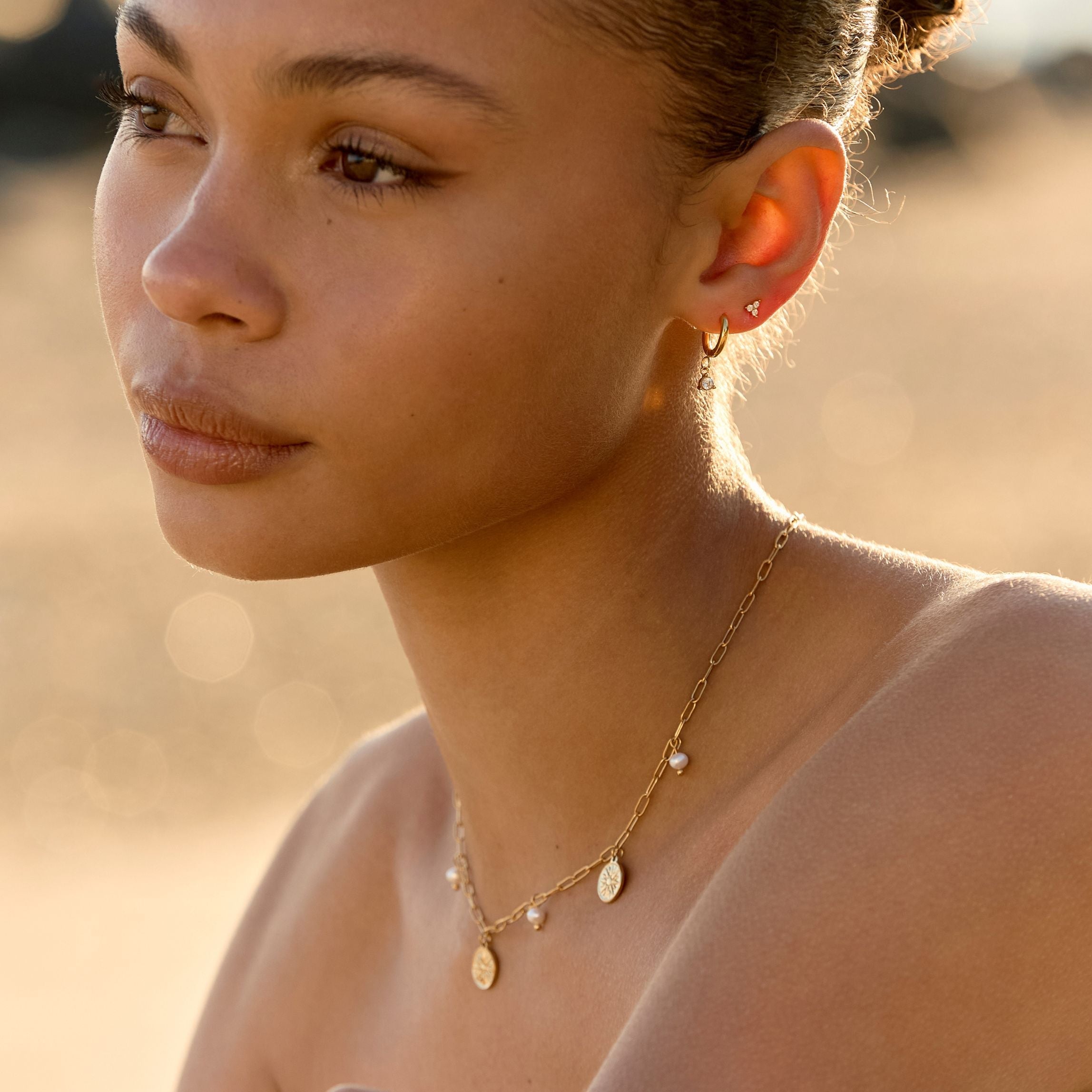 Athena Sparkle Drop Earrings