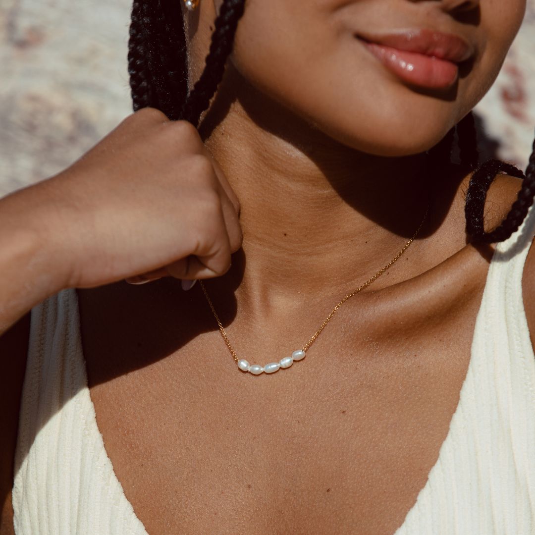 Athena Dainty Freshwater Pearl Necklace