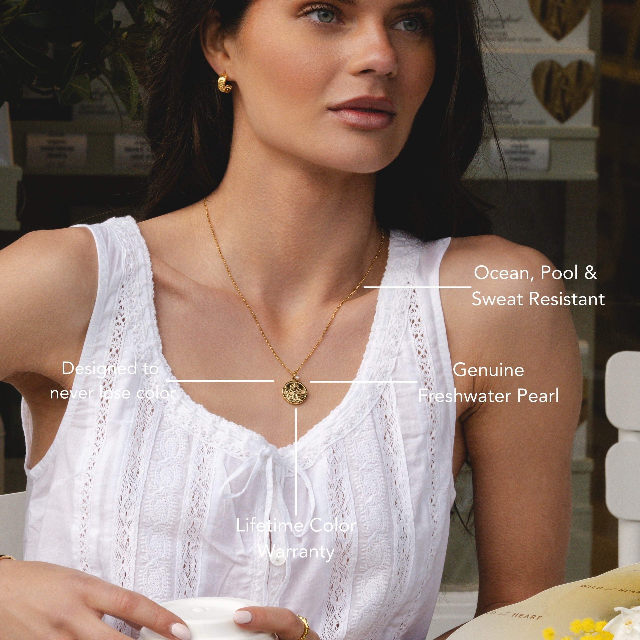 Athena St.Christopher Necklace