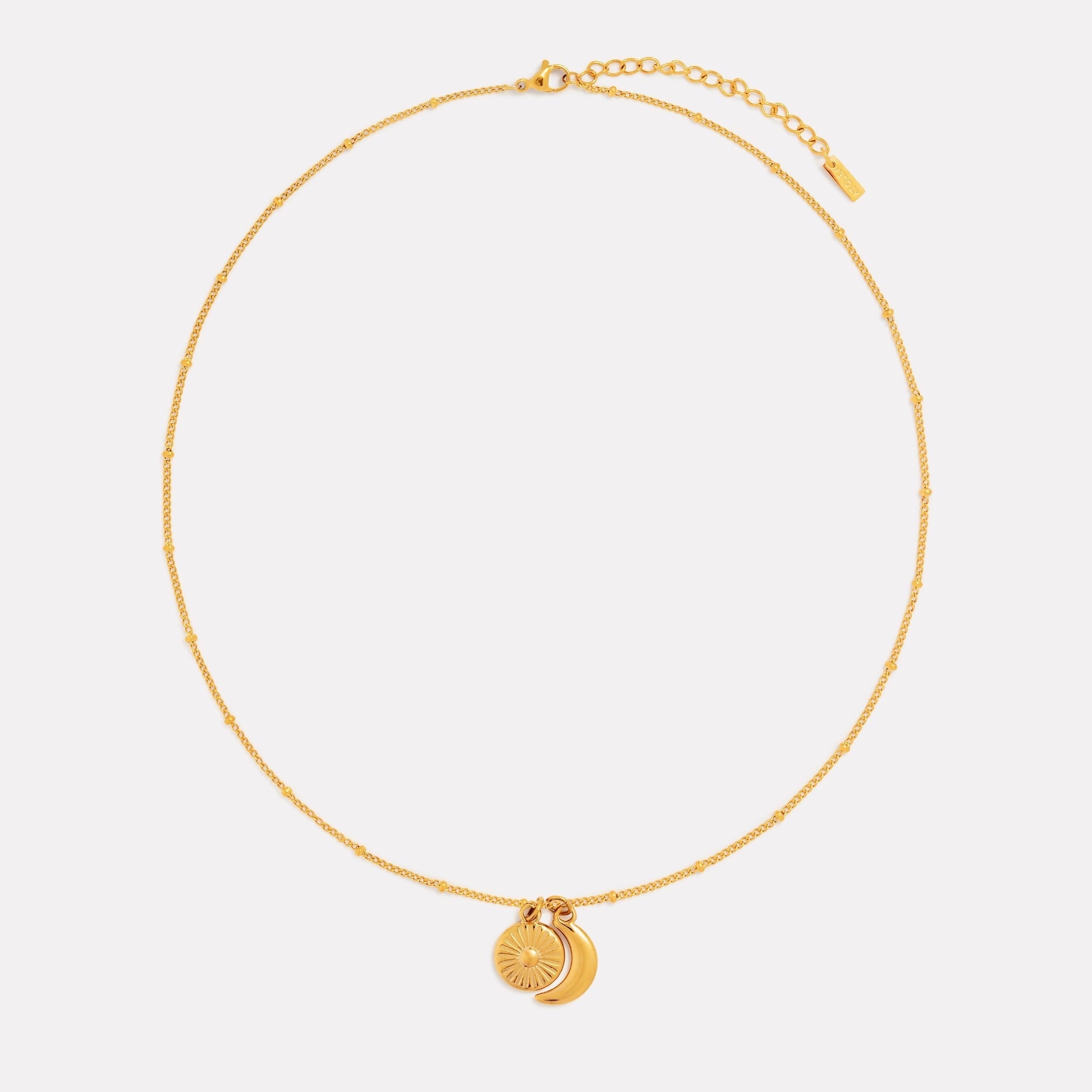 Athena Moon & Sun Necklace