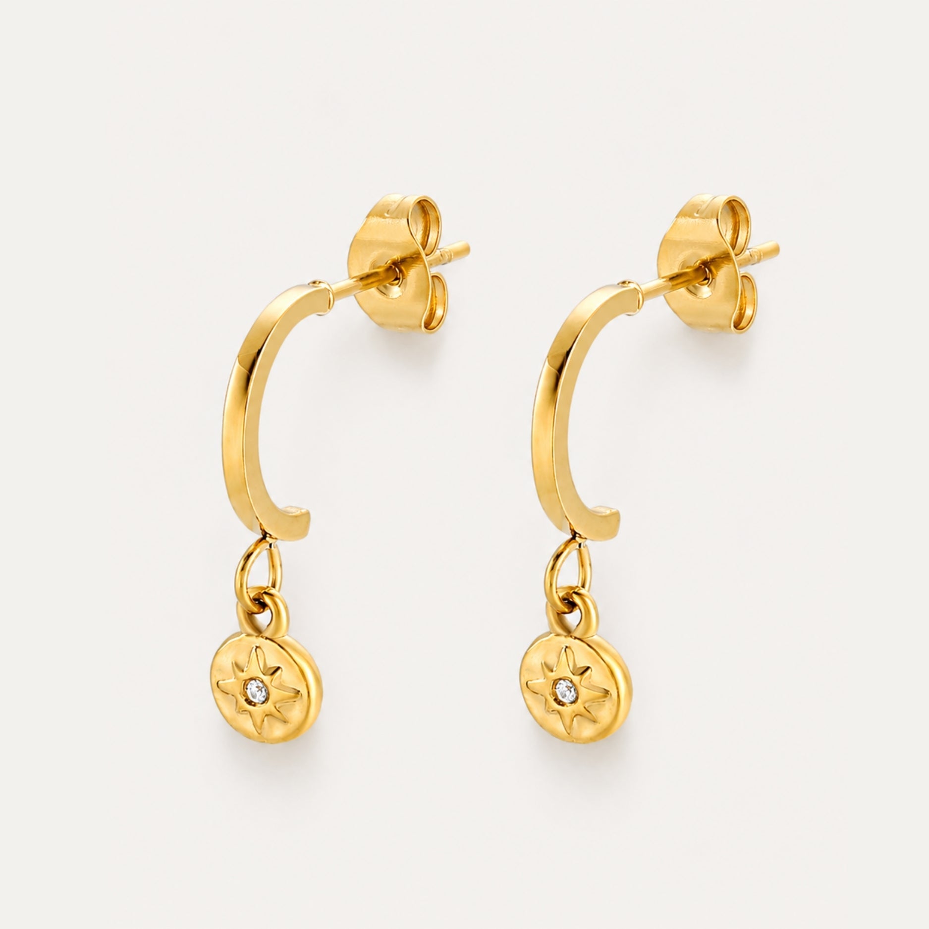 Athena North Star Earrings
