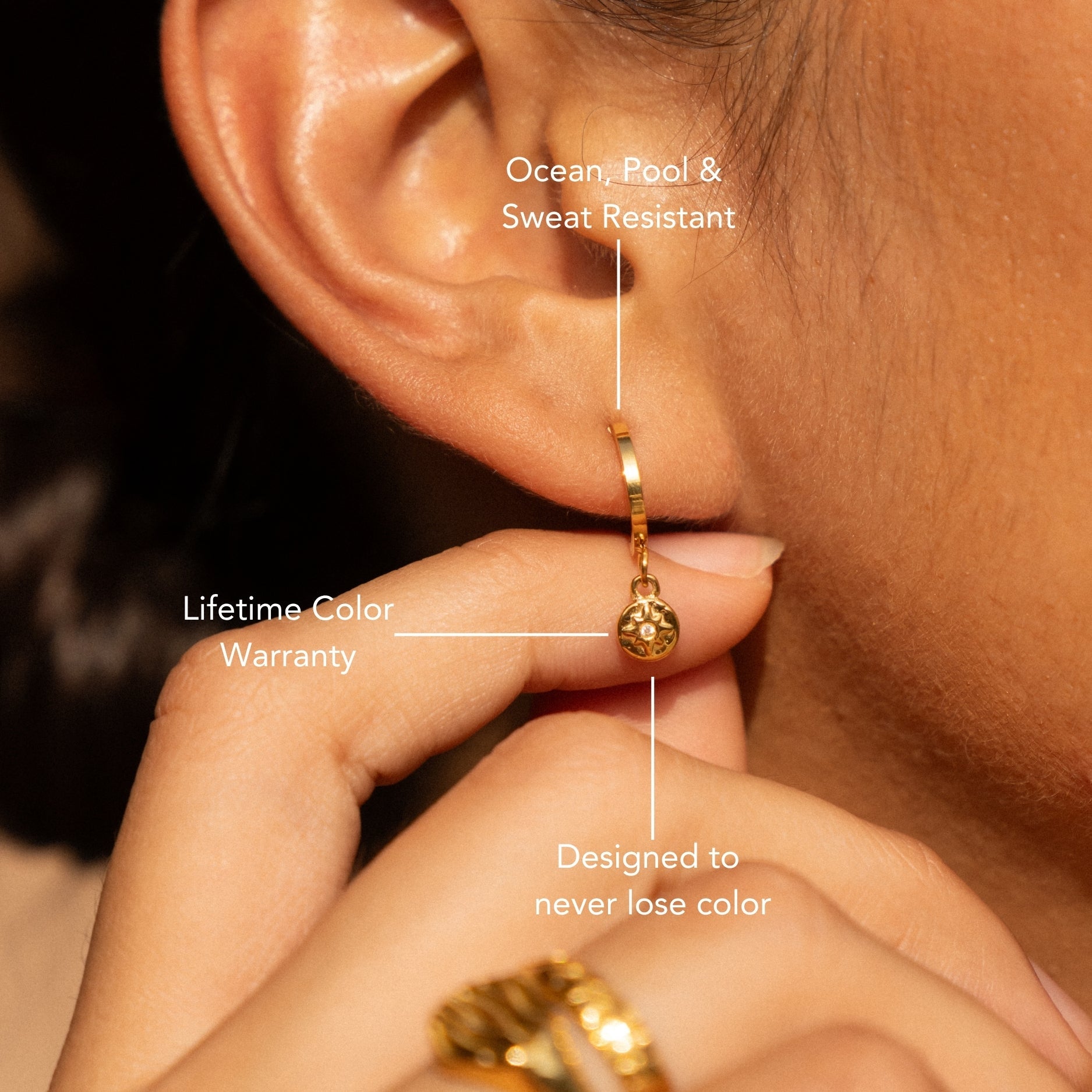 Athena North Star Earrings