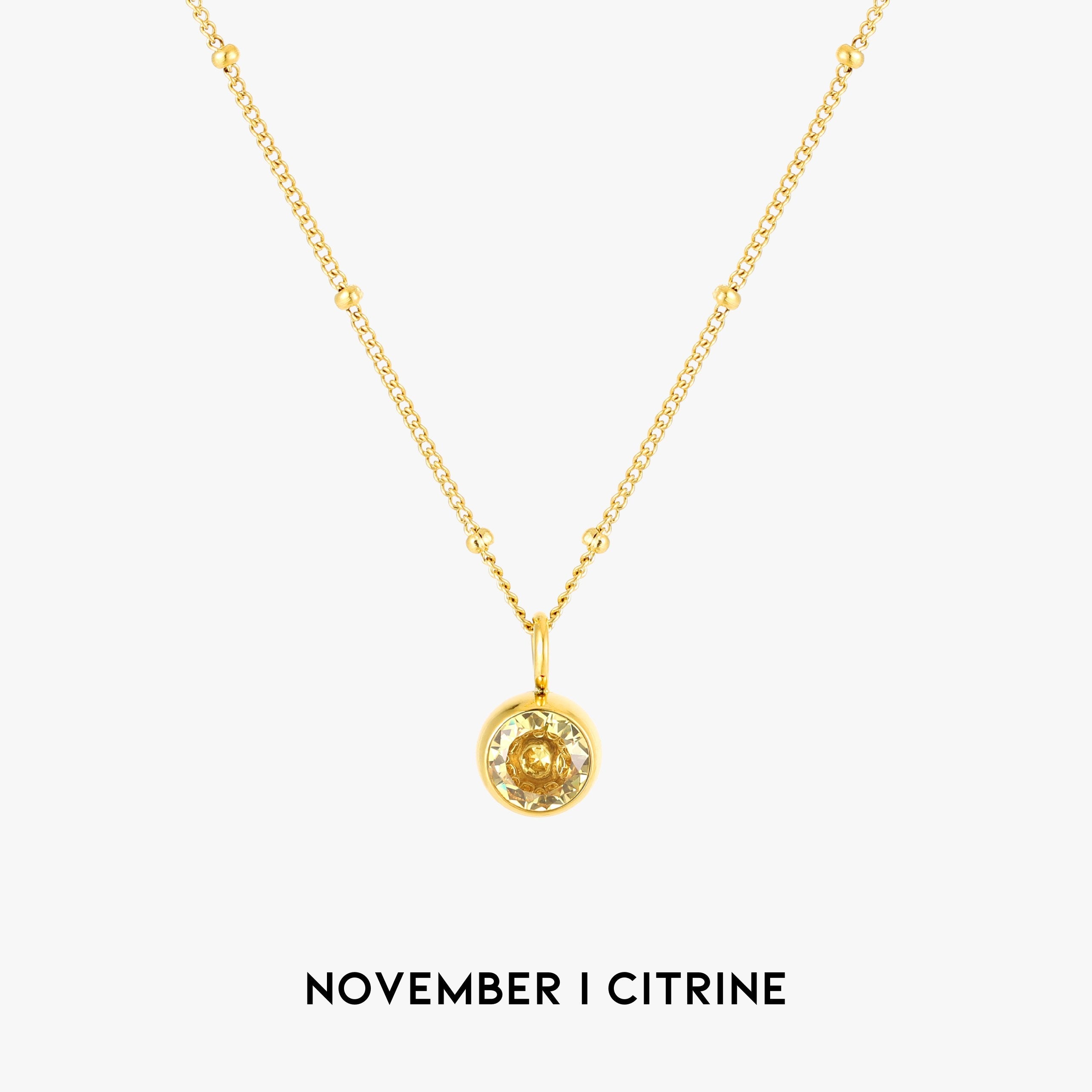Athena Birthstone Necklace