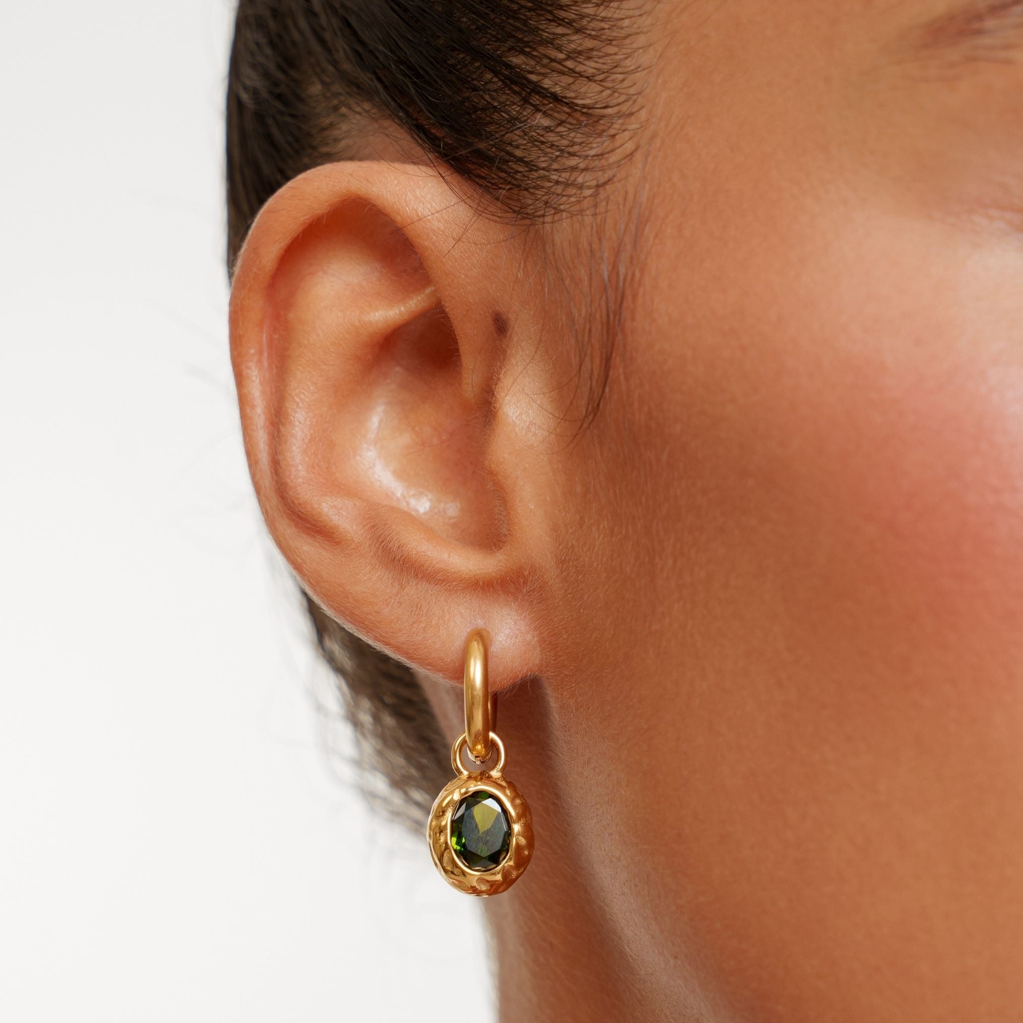 Athena Olive Earrings