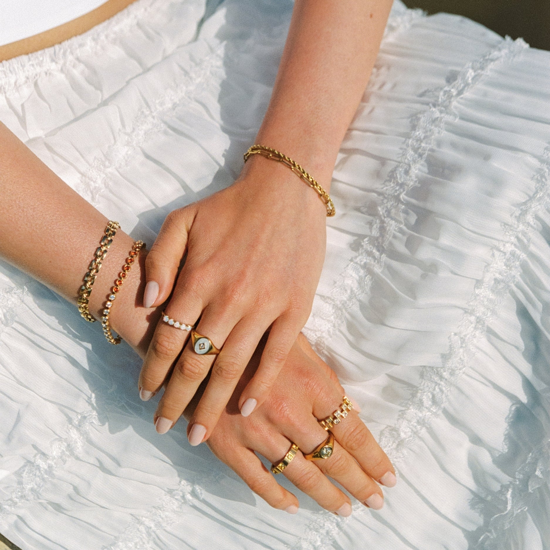Athena Opal Band Ring