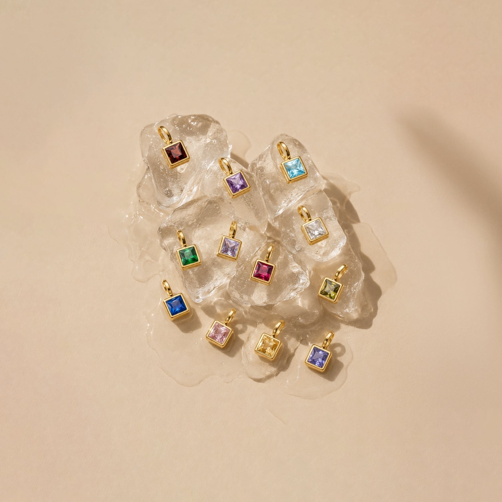 Athena Paperclip Birthstone Necklace