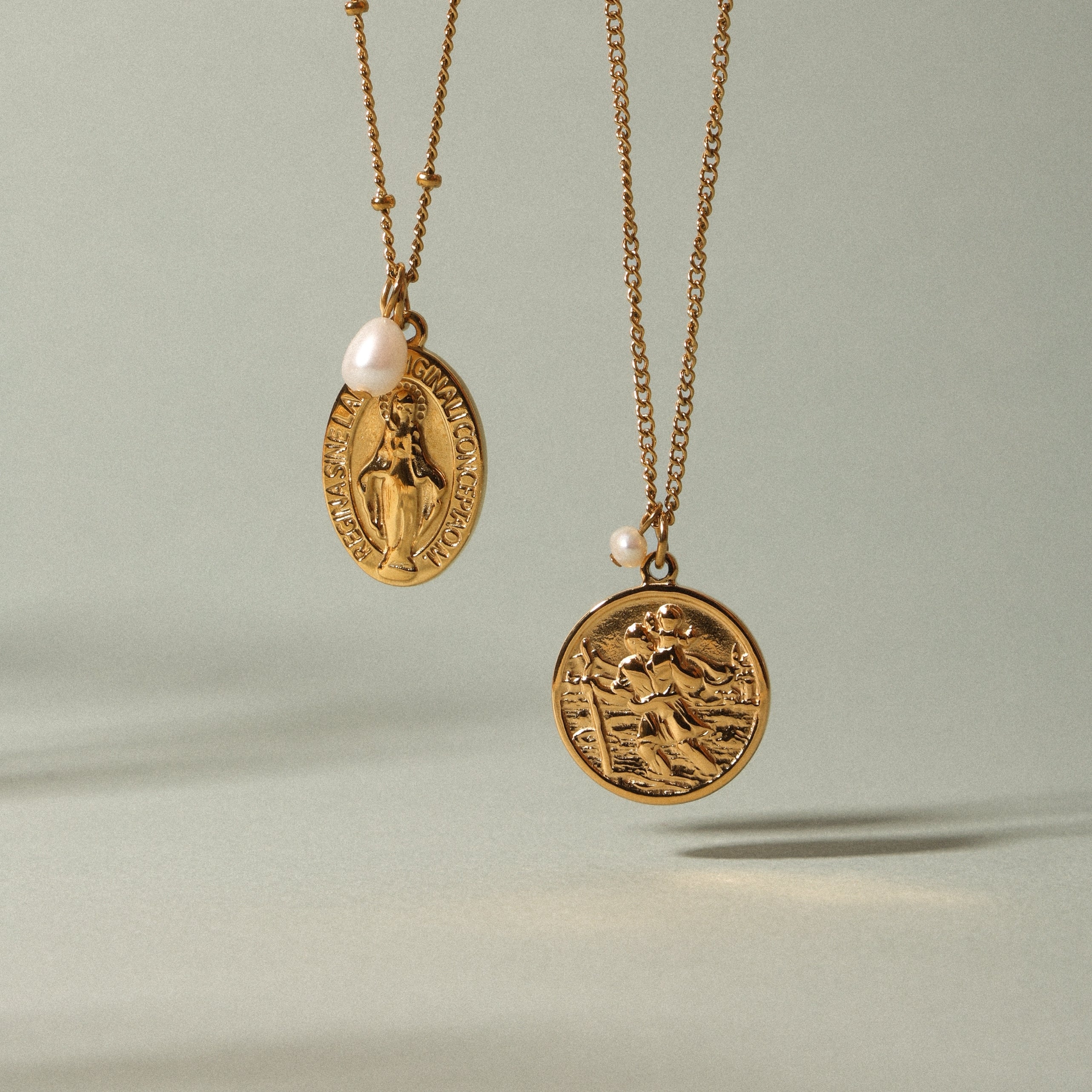 Athena St.Christopher Necklace