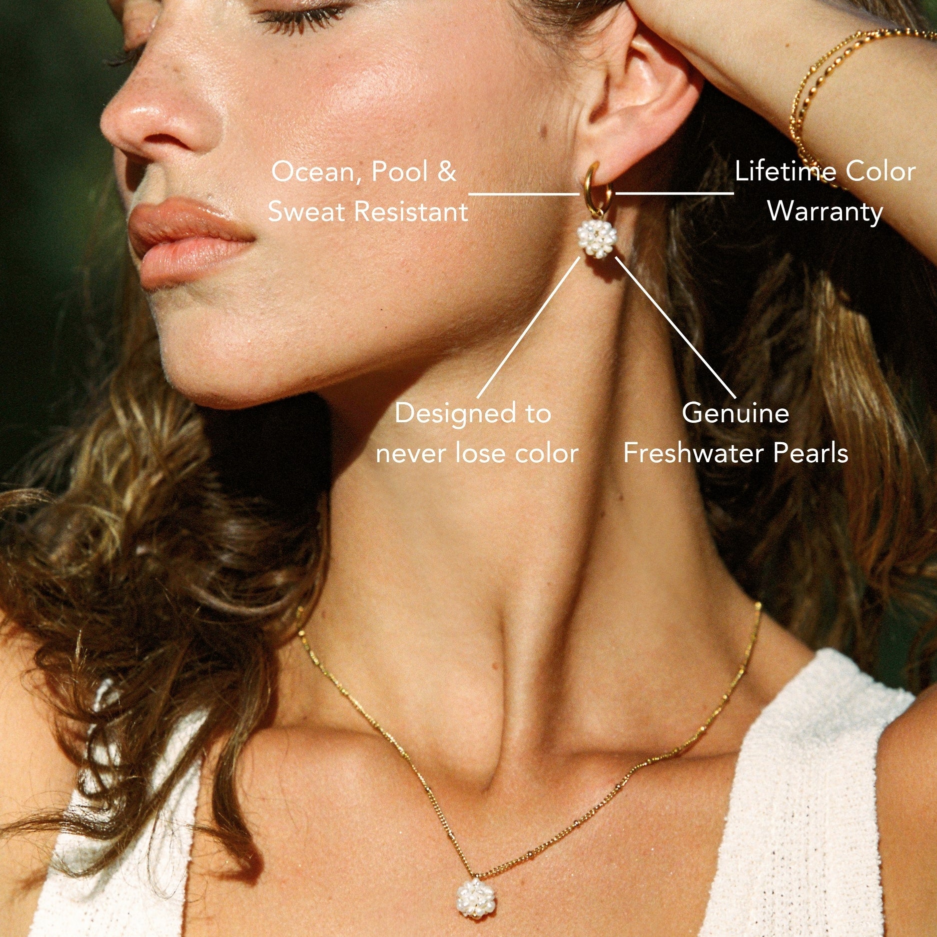 Athena Tiny Pearls Hoops