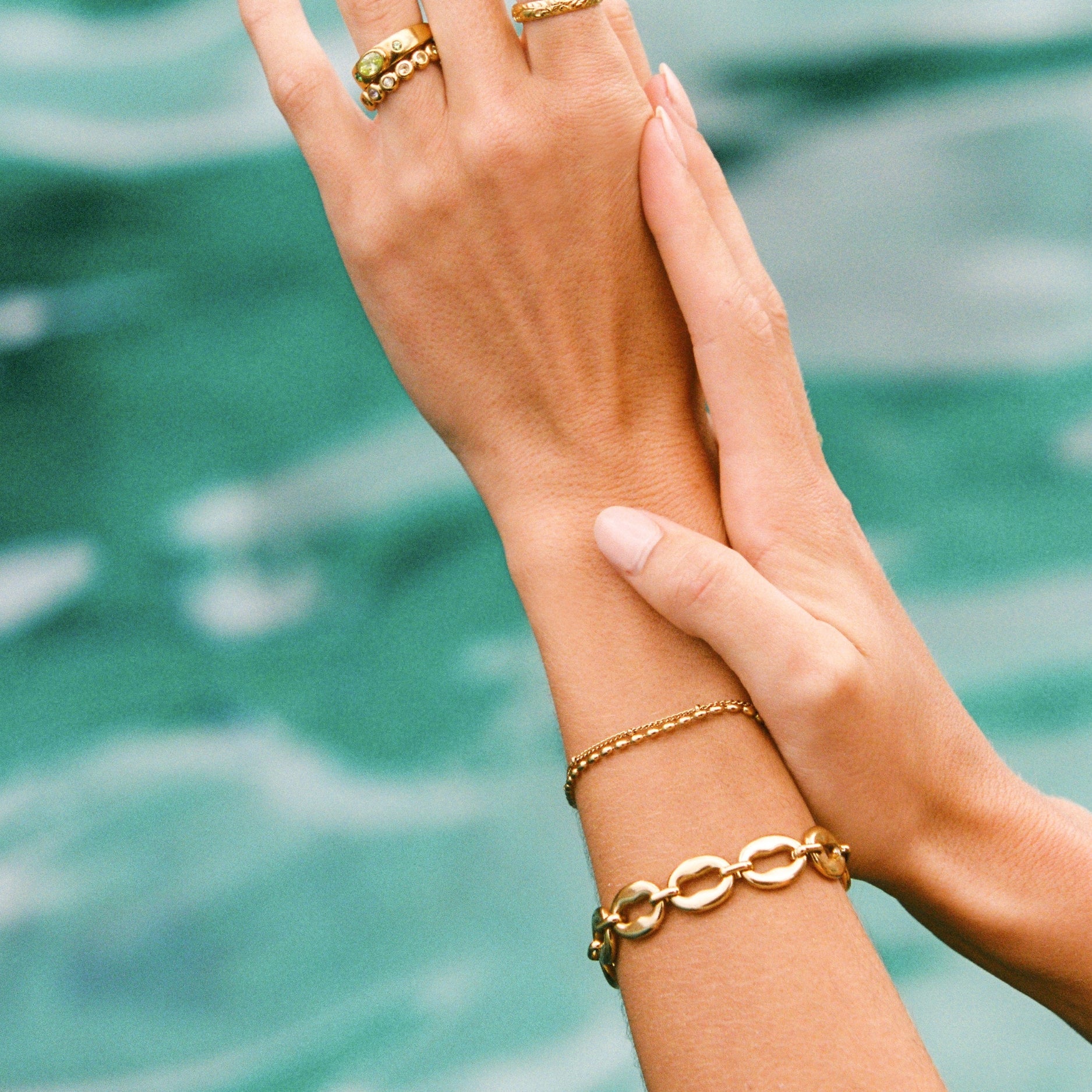 Athena Layered Pebble Bracelet