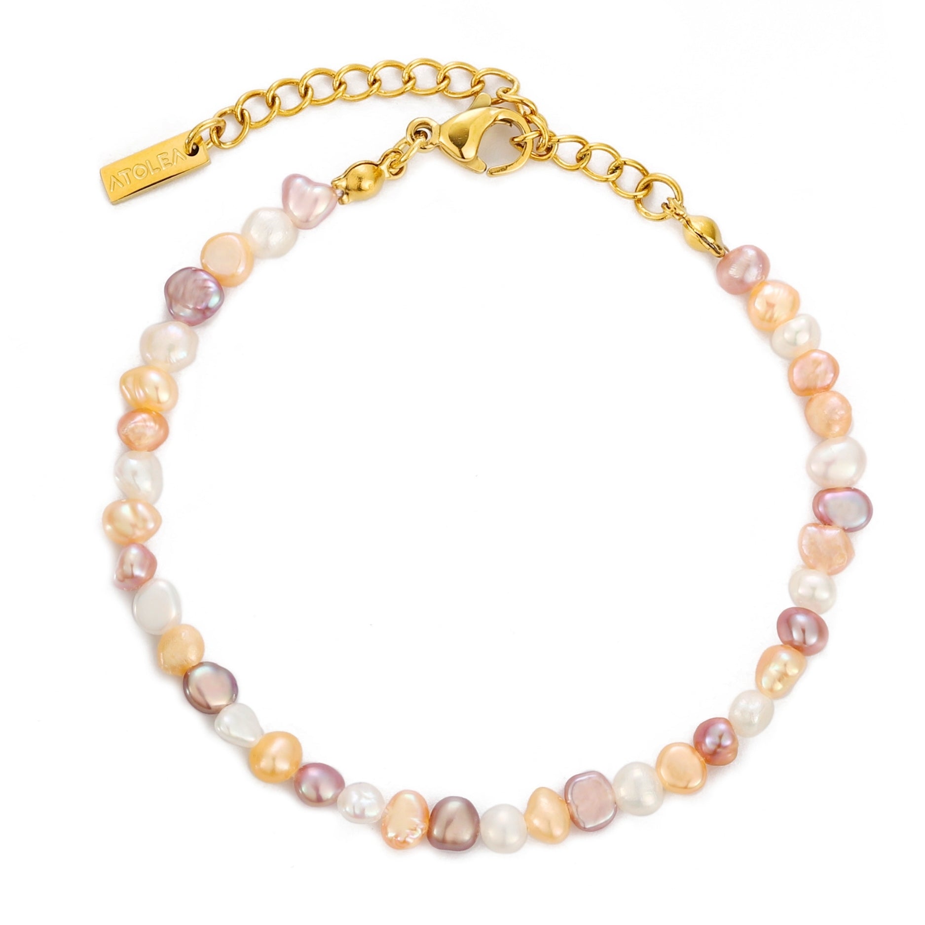 Athena Perla Rosa Anklet