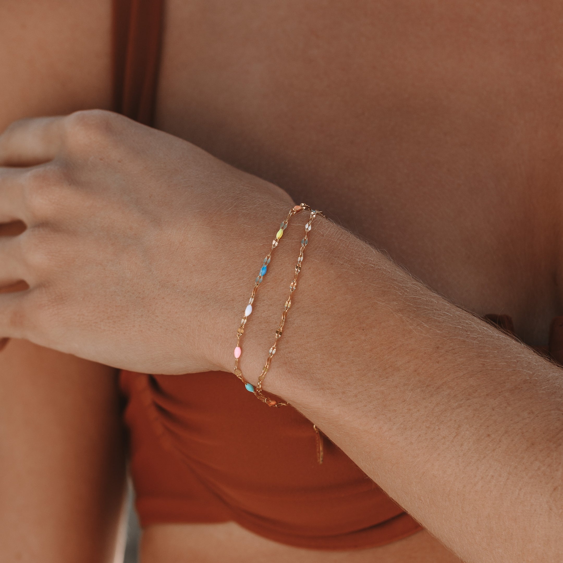 Athena Rainbow Dainty Bracelet