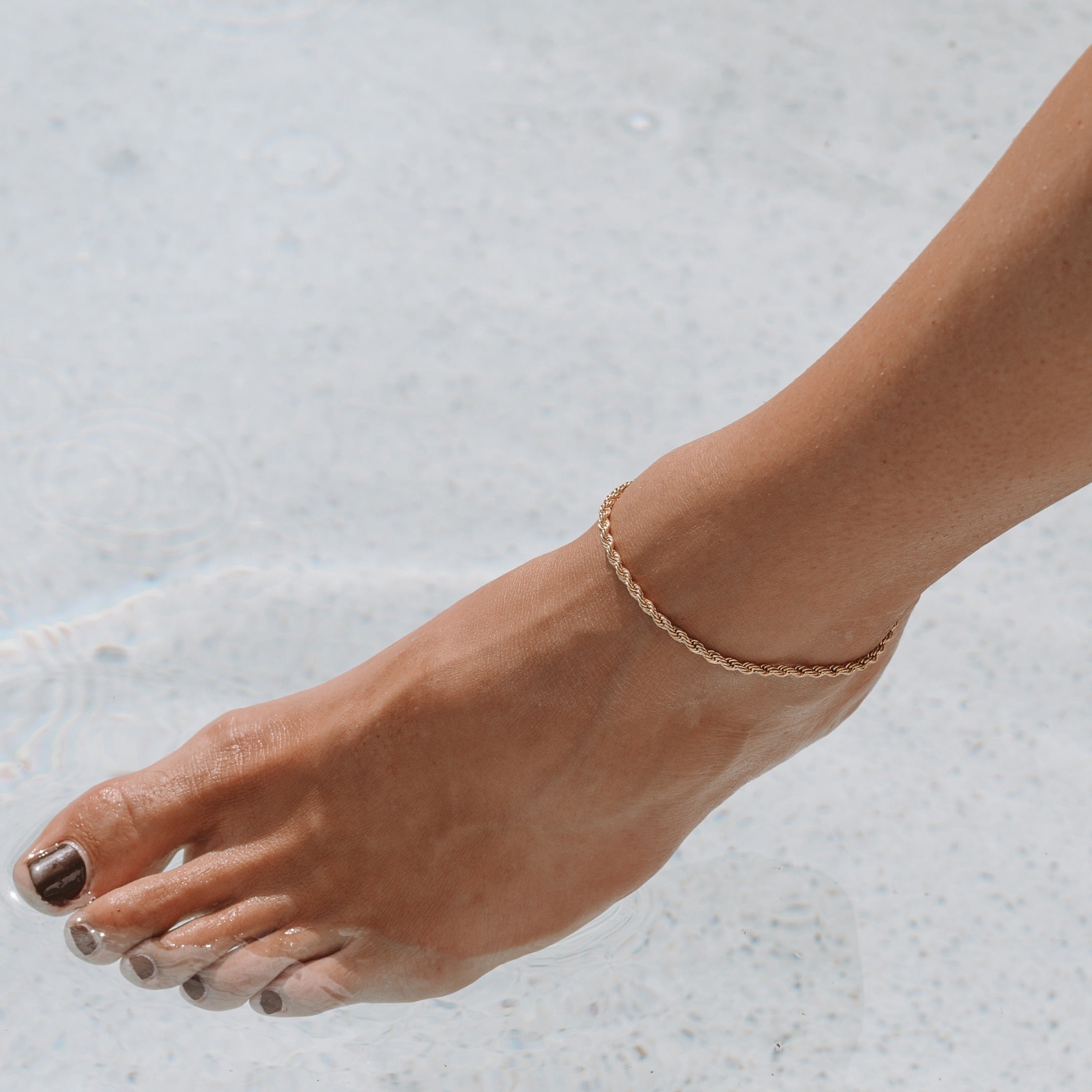 Athena "Calvi" Rope Chain Anklet