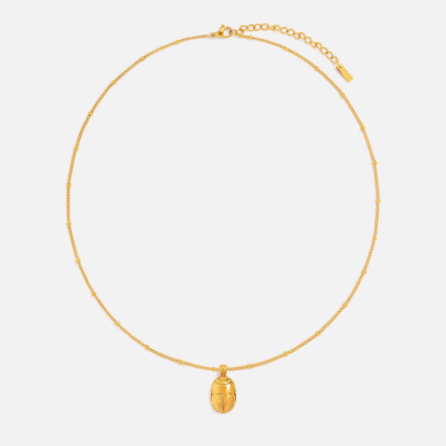Athena Scarab Necklace