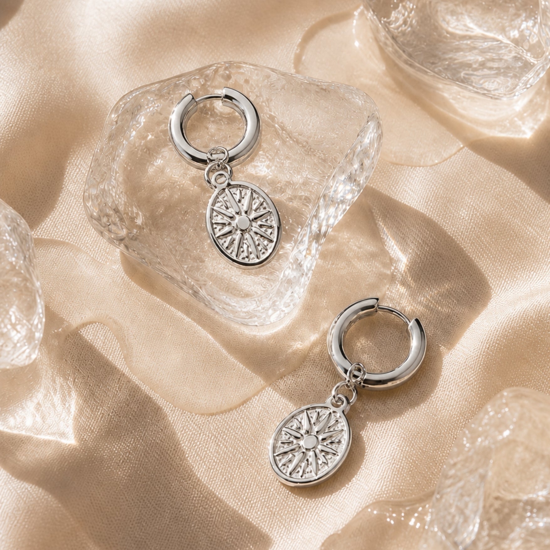Athena Golden Sun Earrings