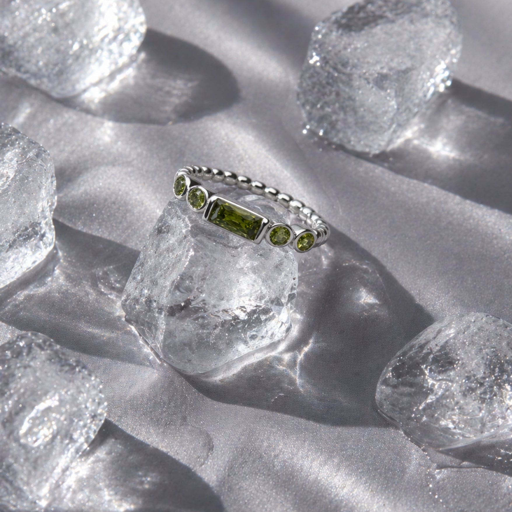 Athena Green Muse Ring