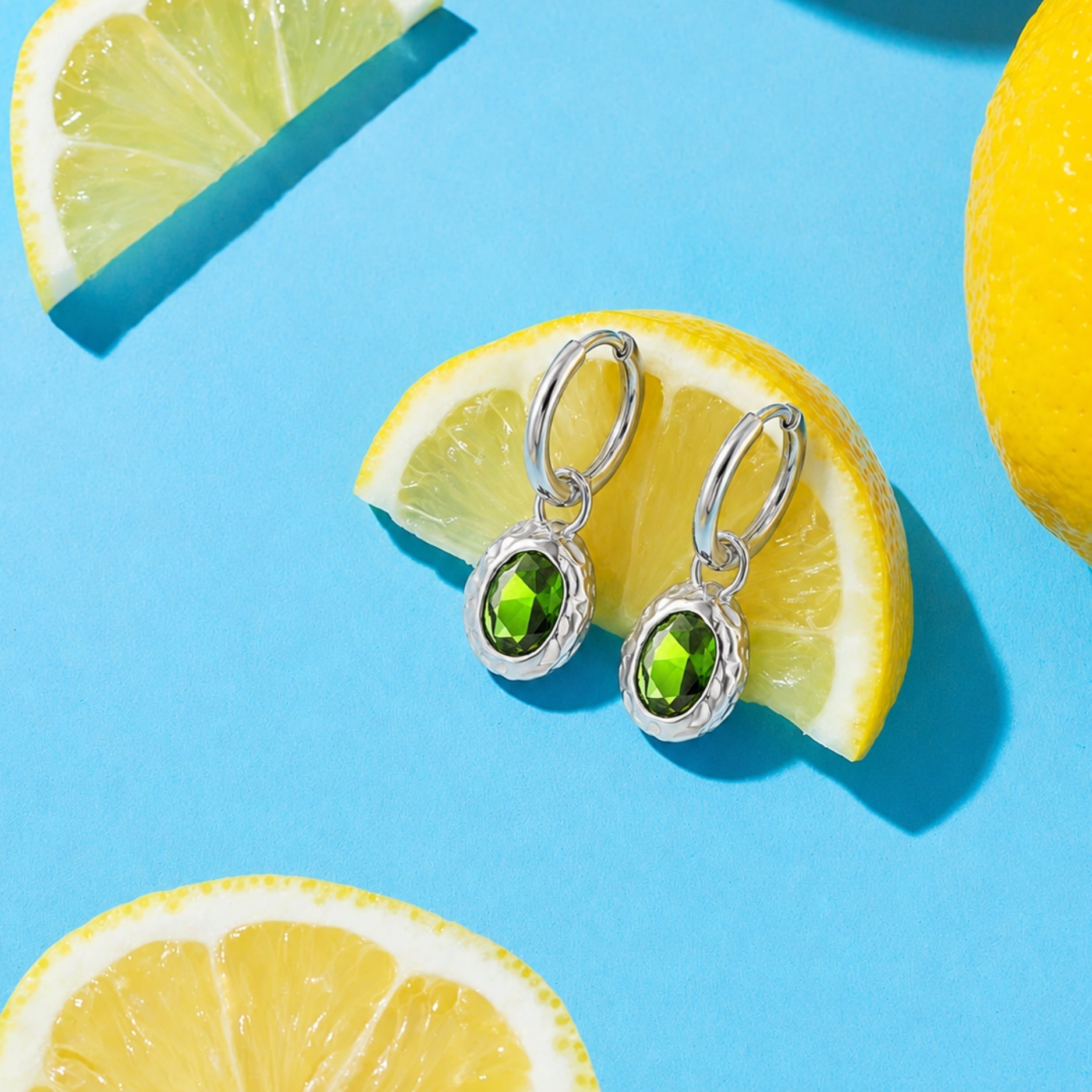 Athena Olive Earrings