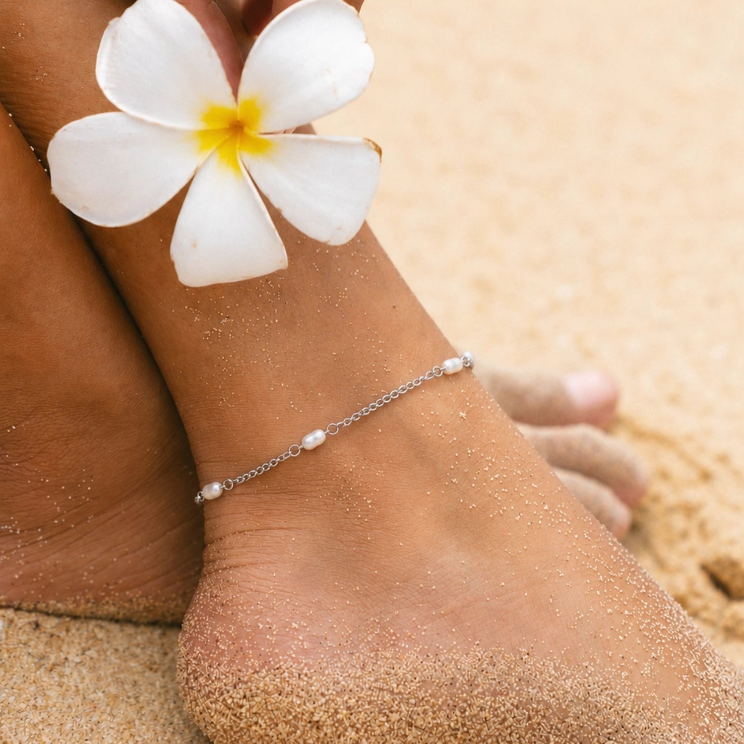 Athena Freshwater Pearls Anklet
