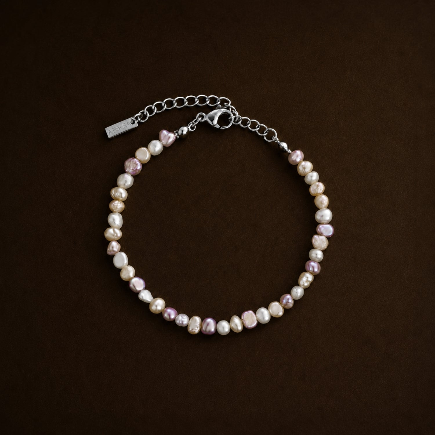 Athena Perla Rosa Anklet