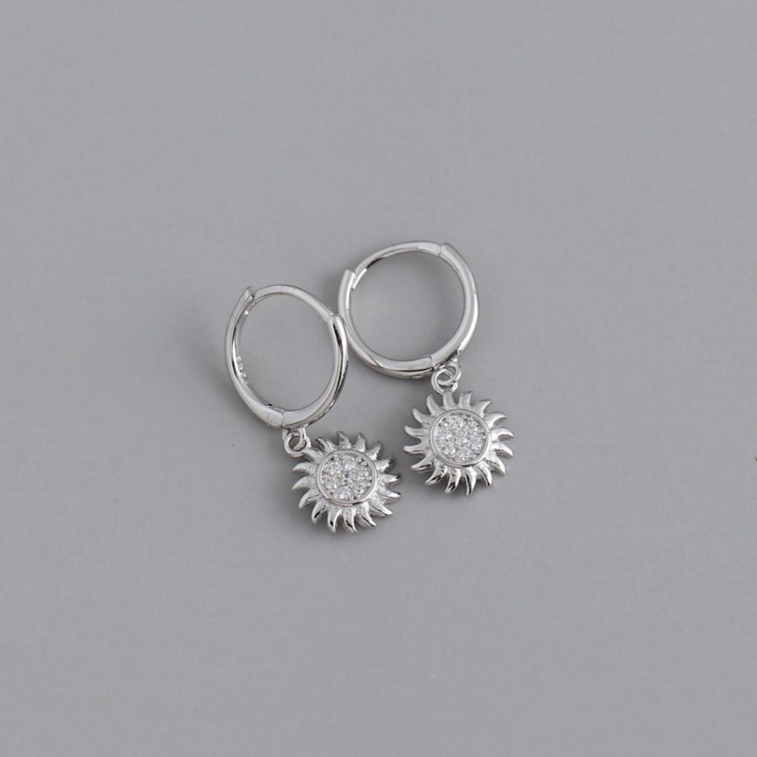 Athena Helios Hoop Earrings