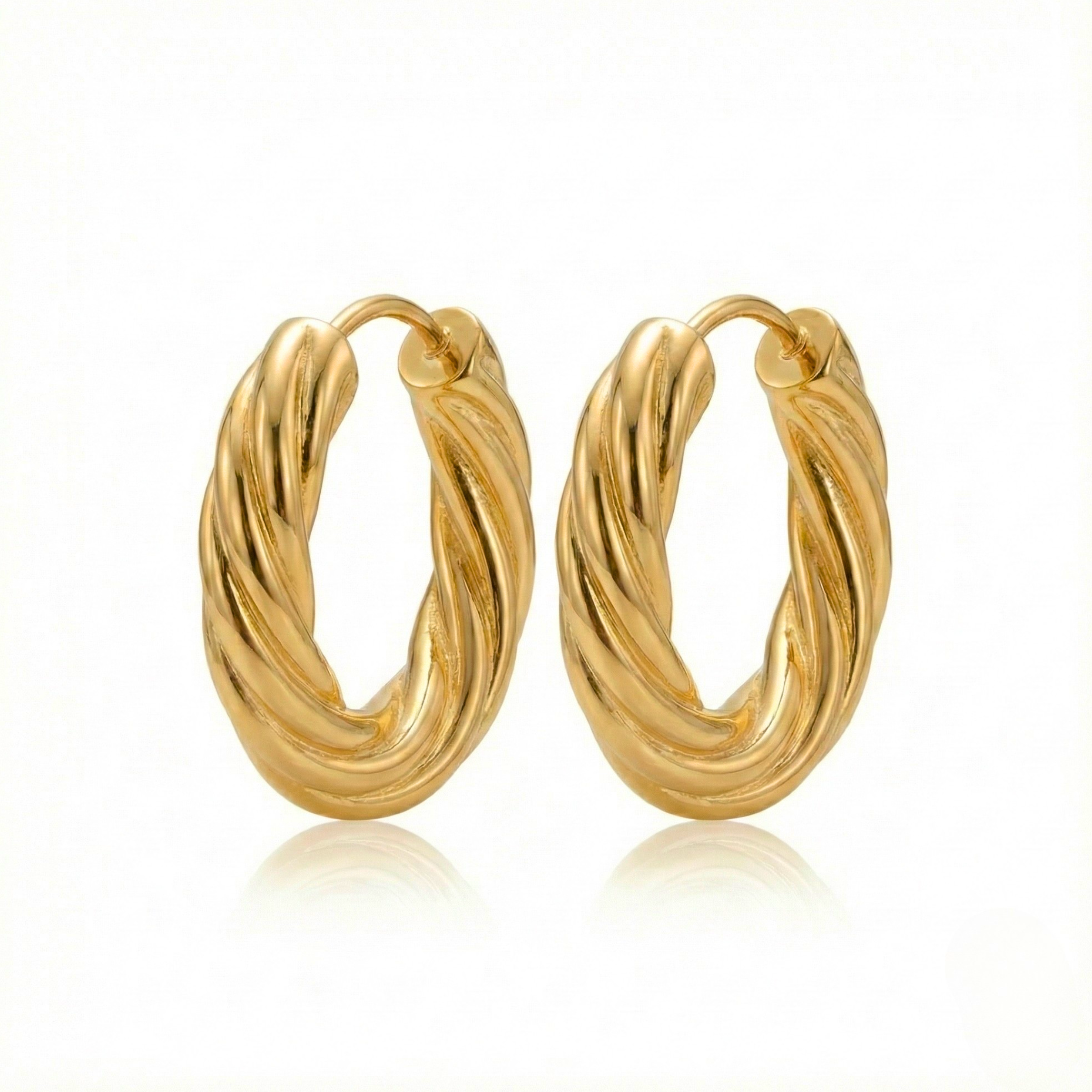 Athena Everyday Twisted Hoops