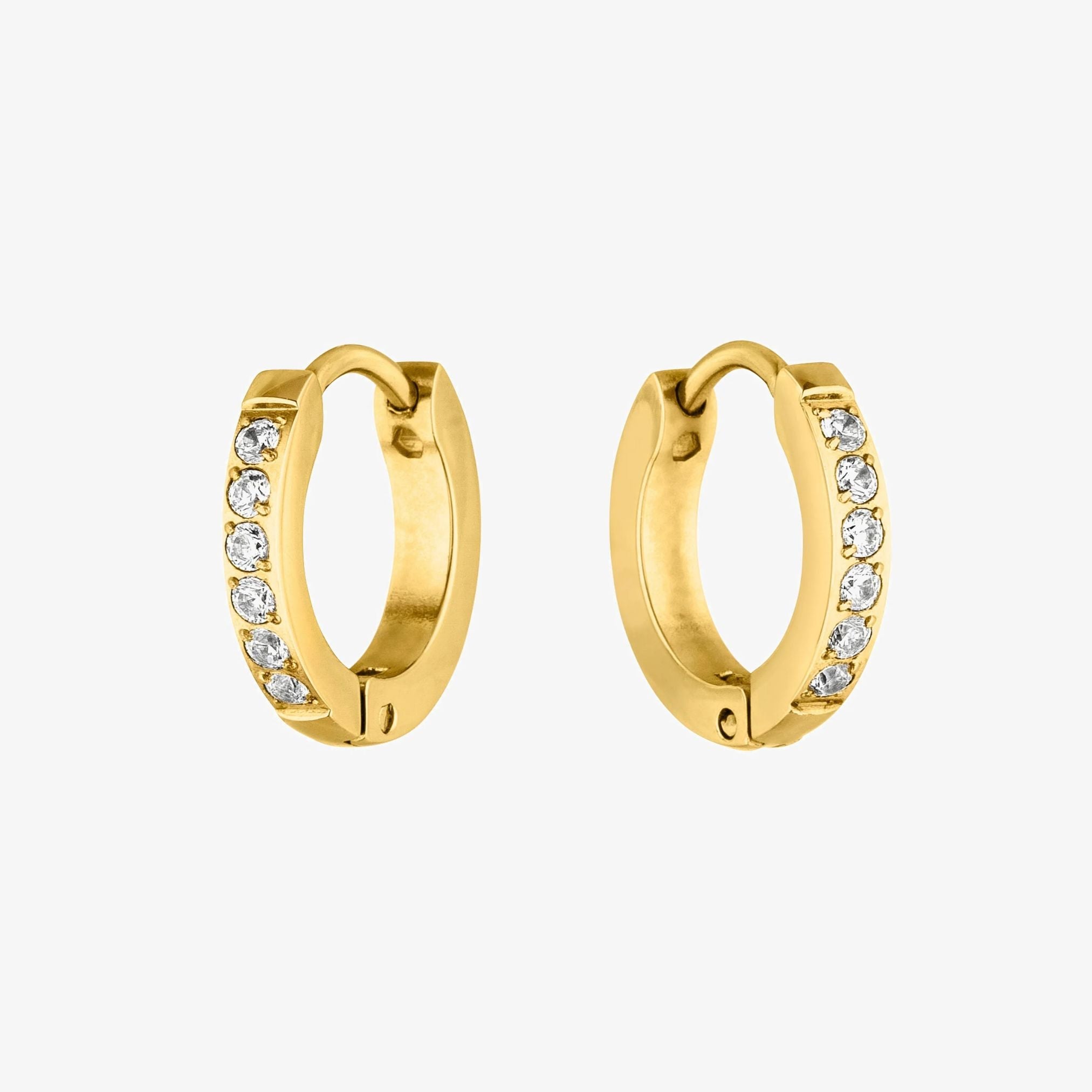Athena Tiny Gold Hoop Earrings