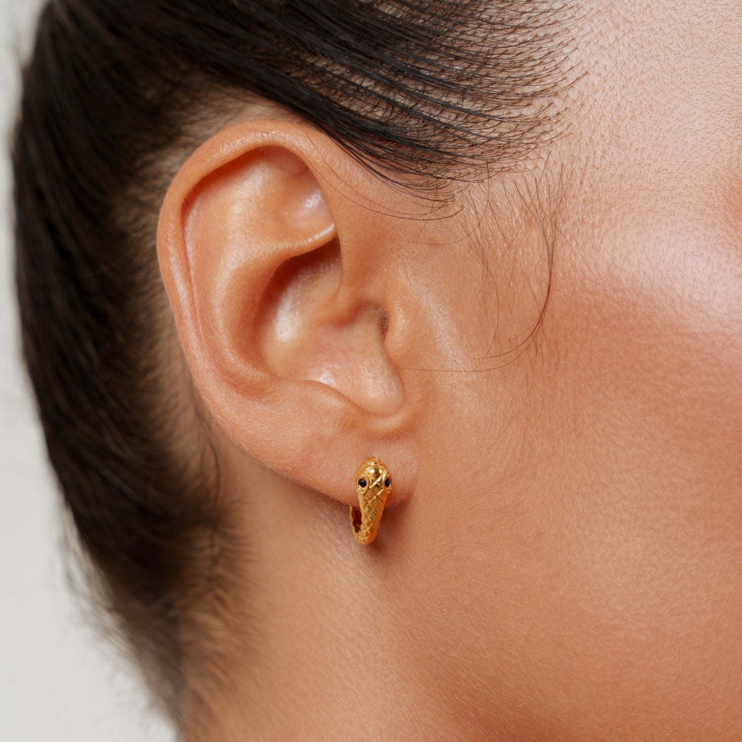 Athena Snake Hoops Earrings