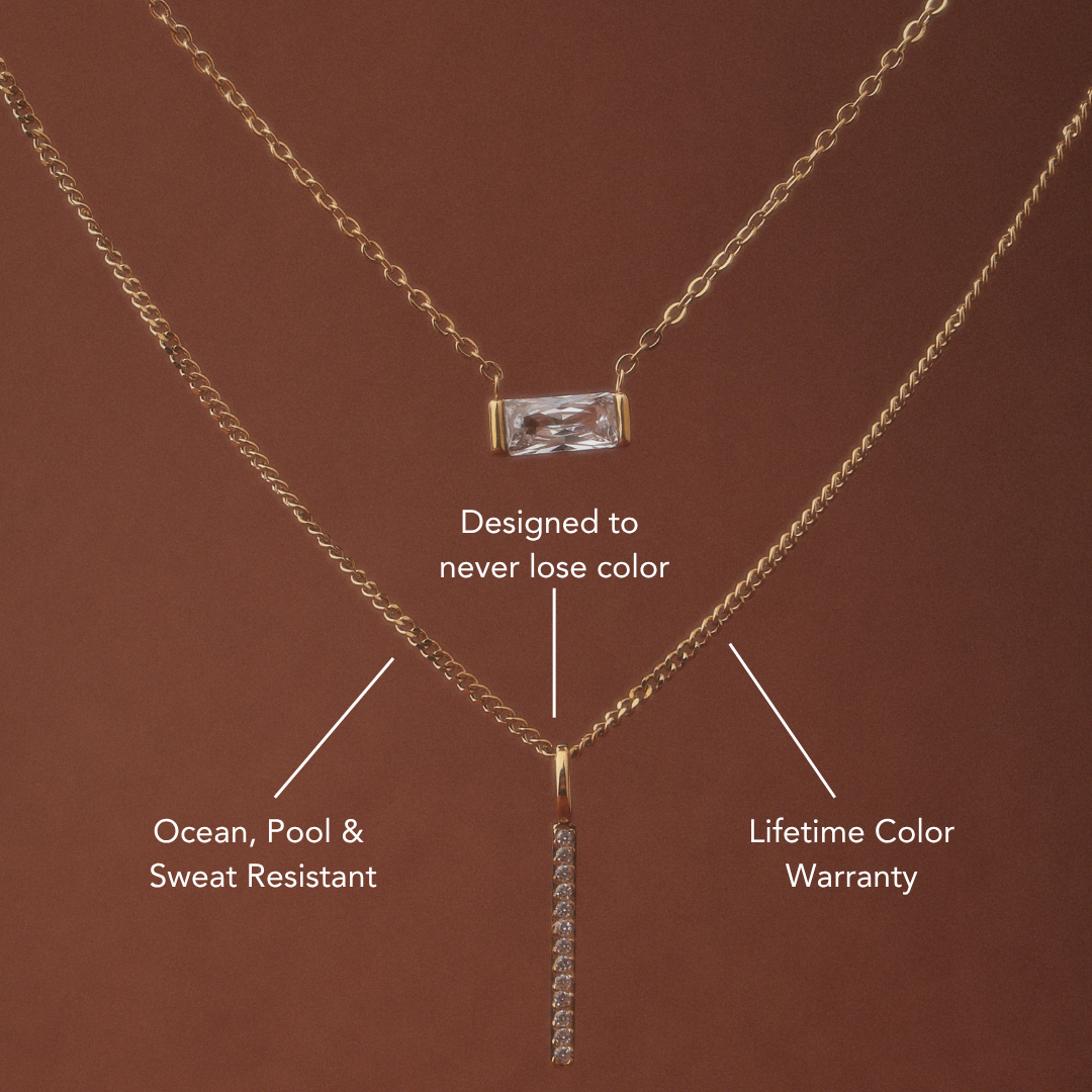 Athena Sparkling Bar Necklace