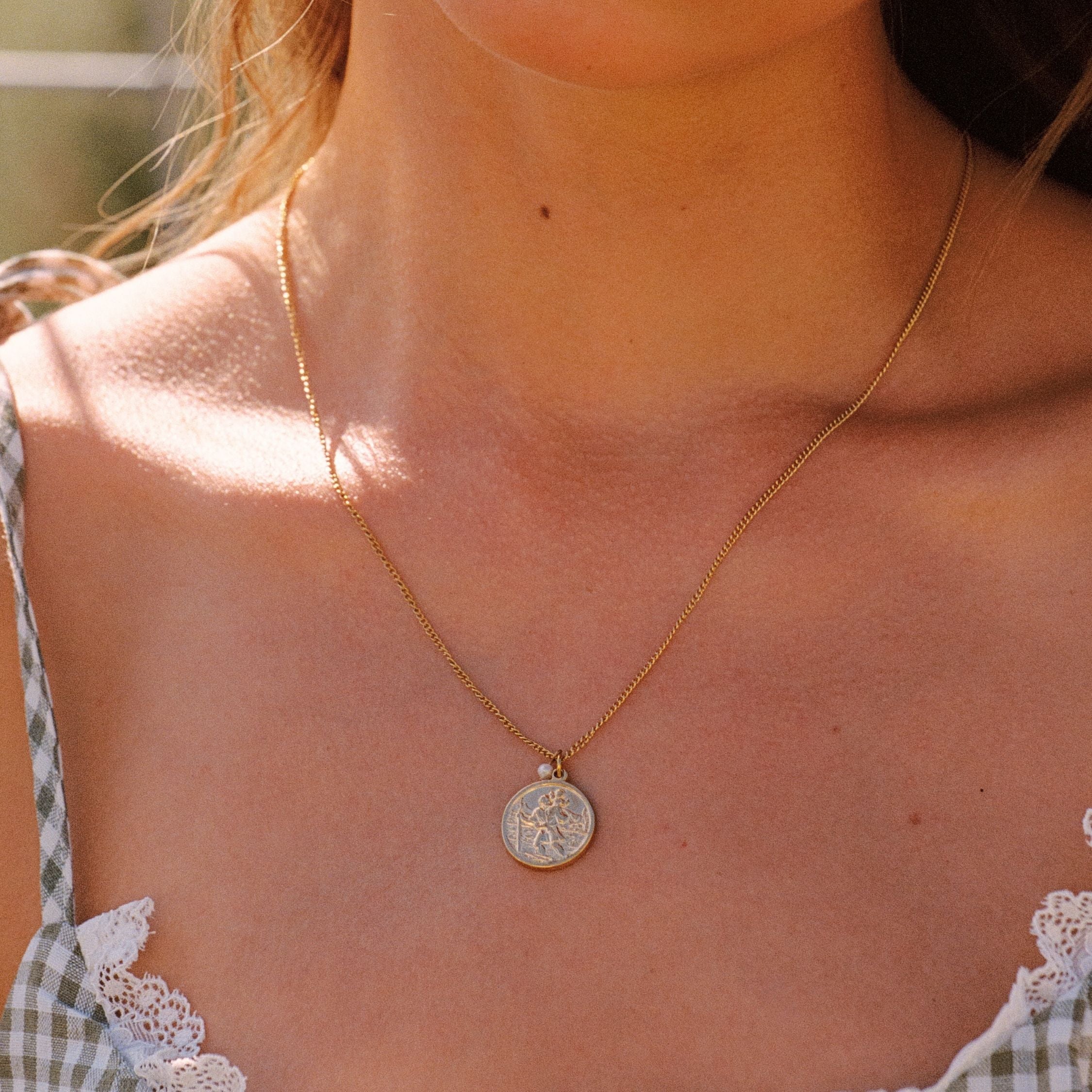 Athena St.Christopher Necklace
