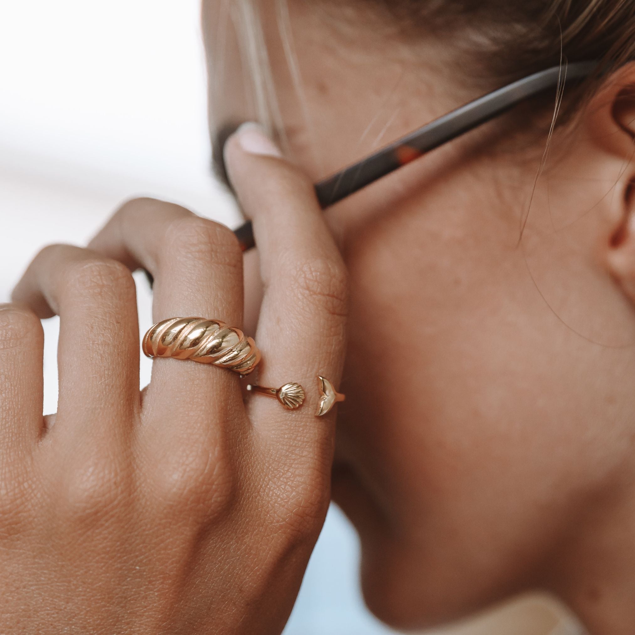 Athena Croissant Ring