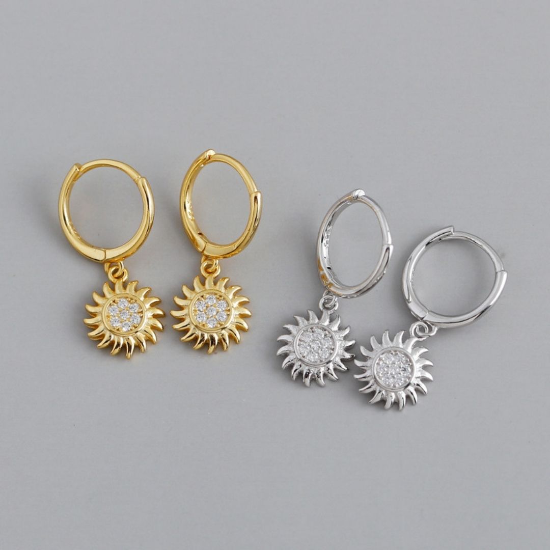 Athena Helios Hoop Earrings
