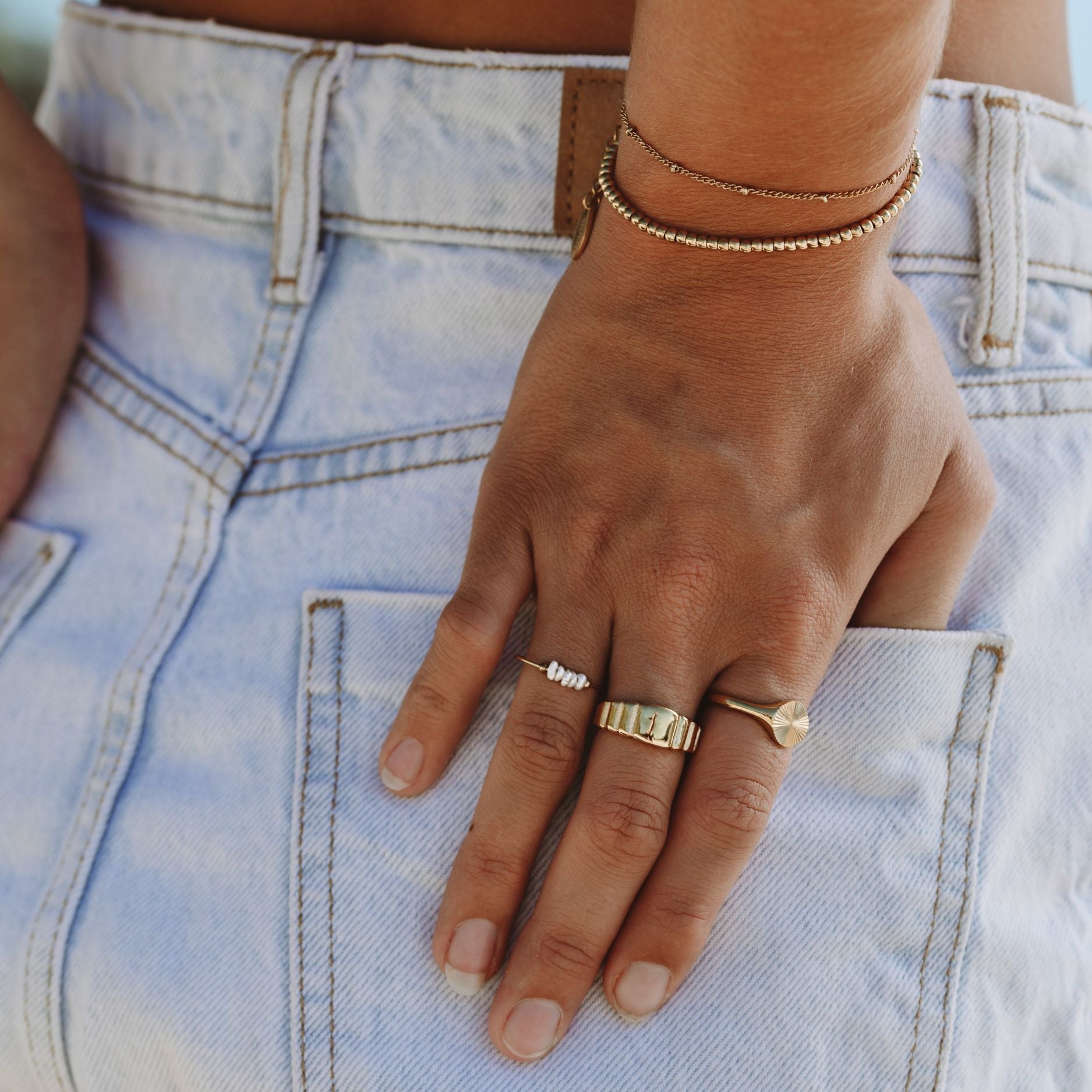 Athena Sun Signet Ring