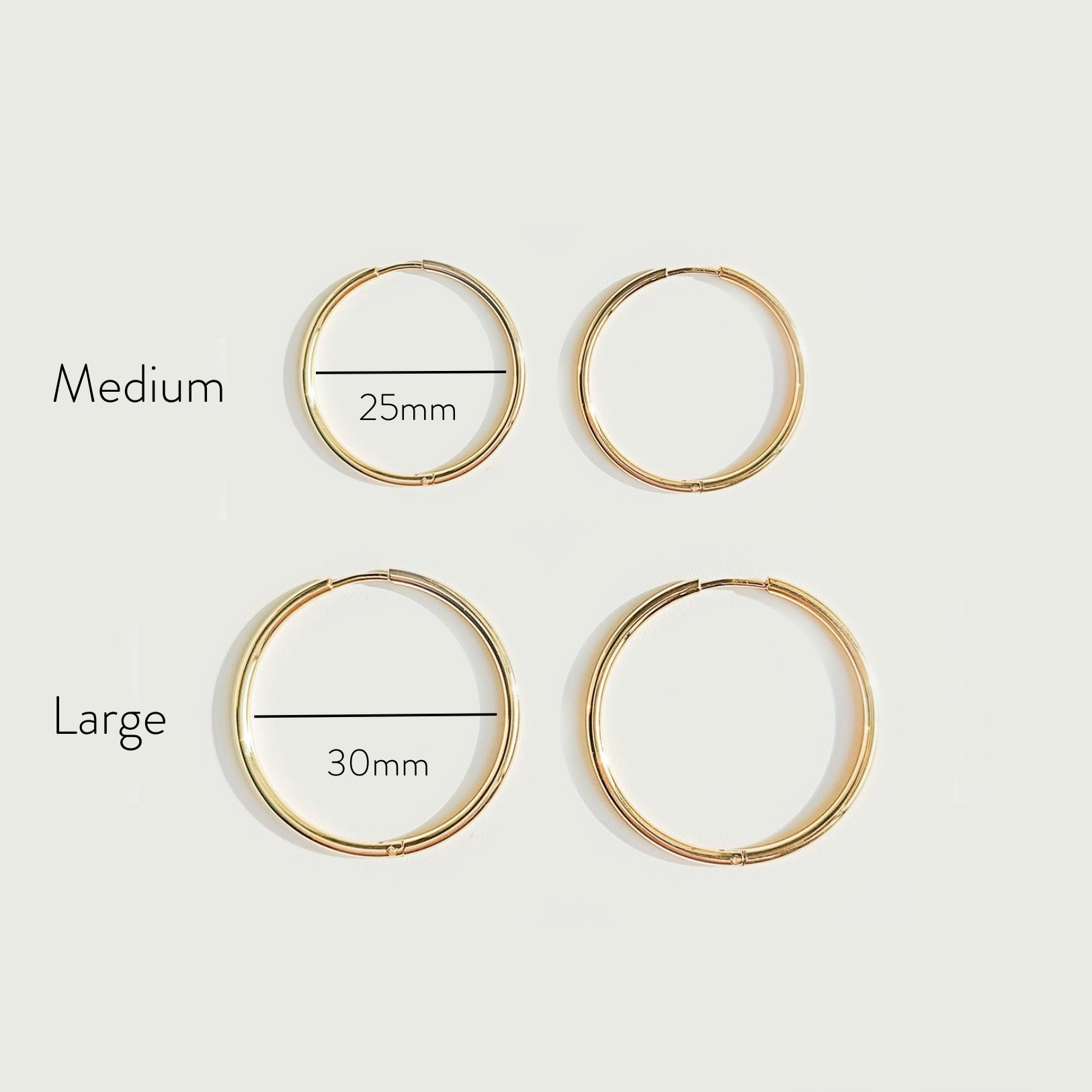 Athena Thin Hoop Earrings