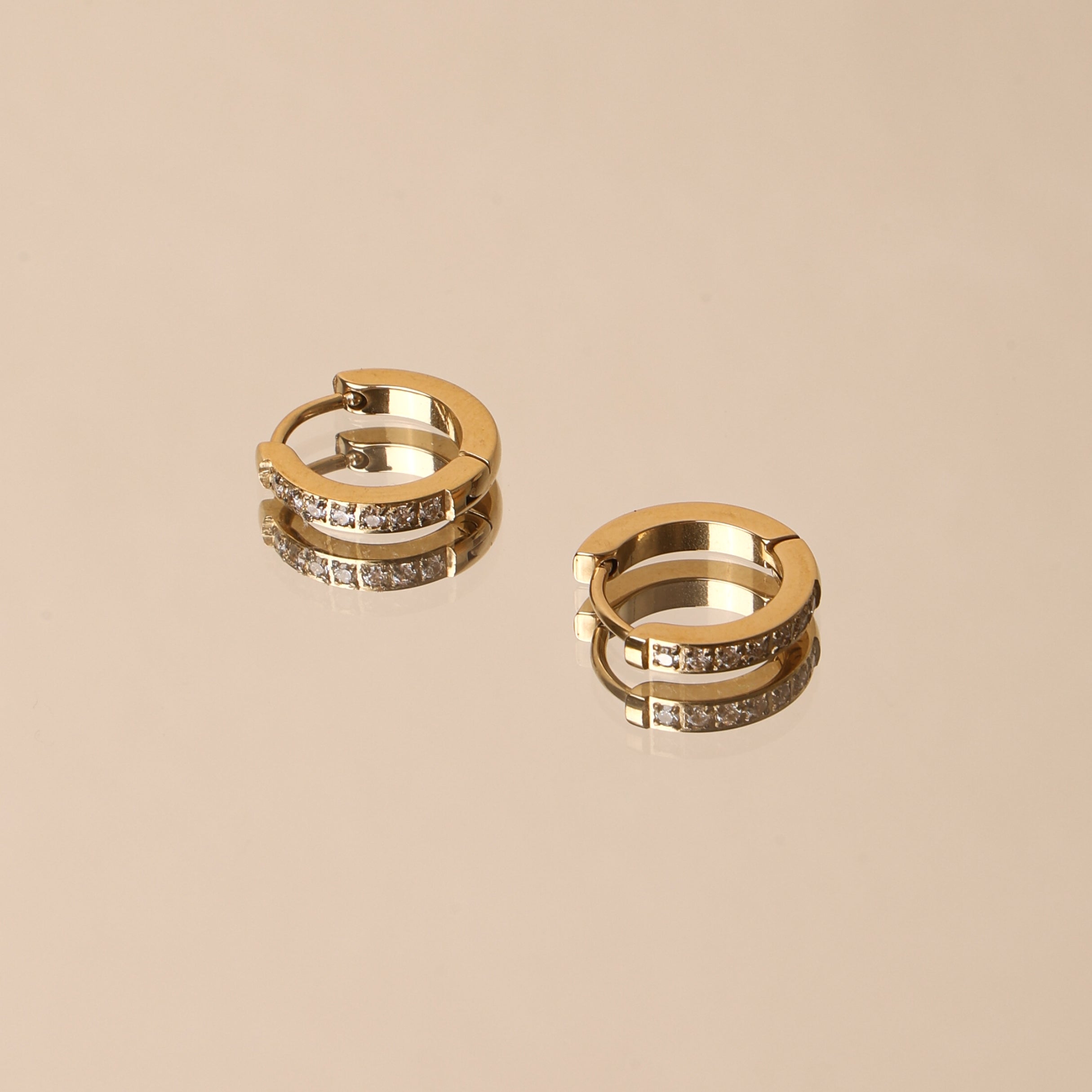 Athena Tiny Gold Hoop Earrings