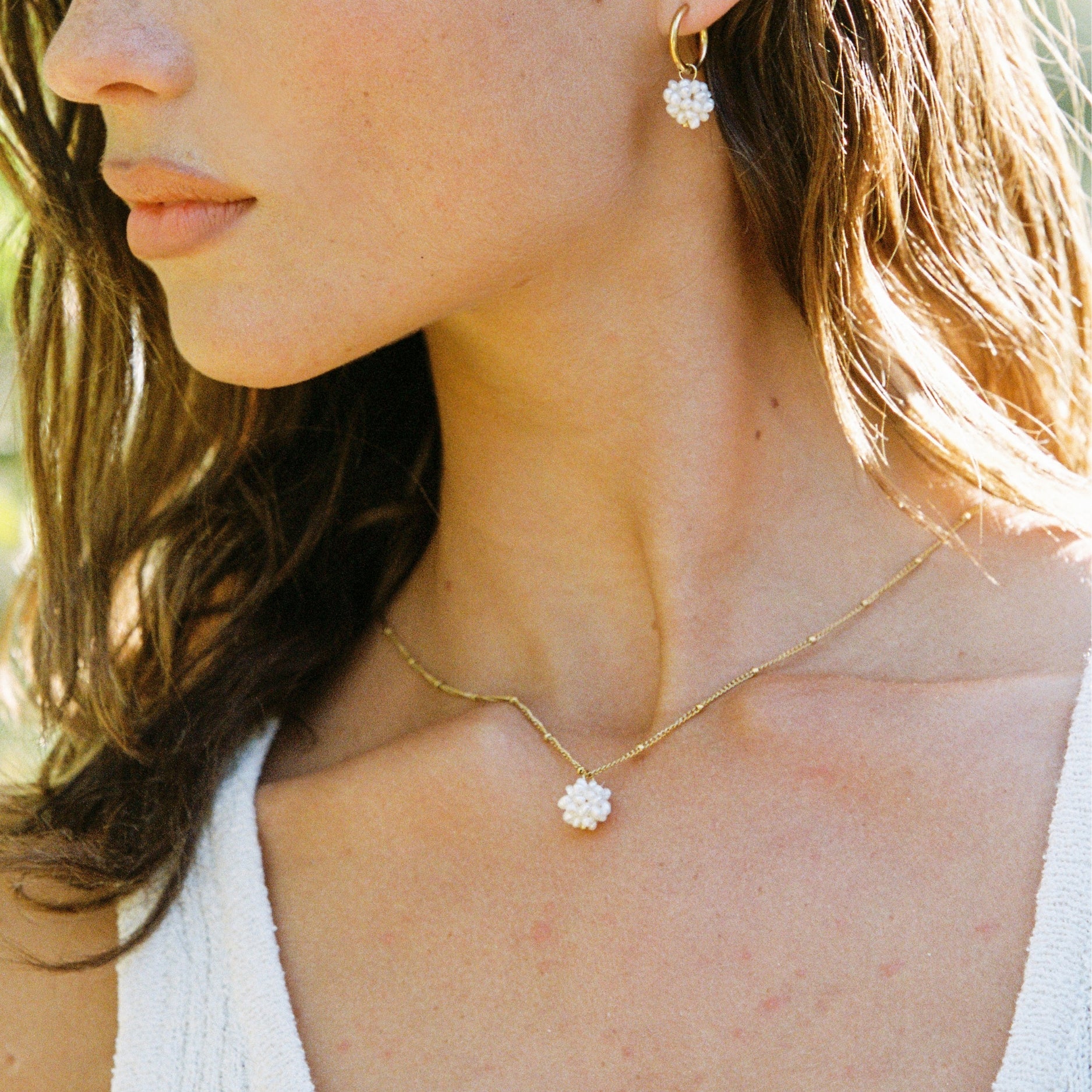 Athena Tiny Pearls Necklace