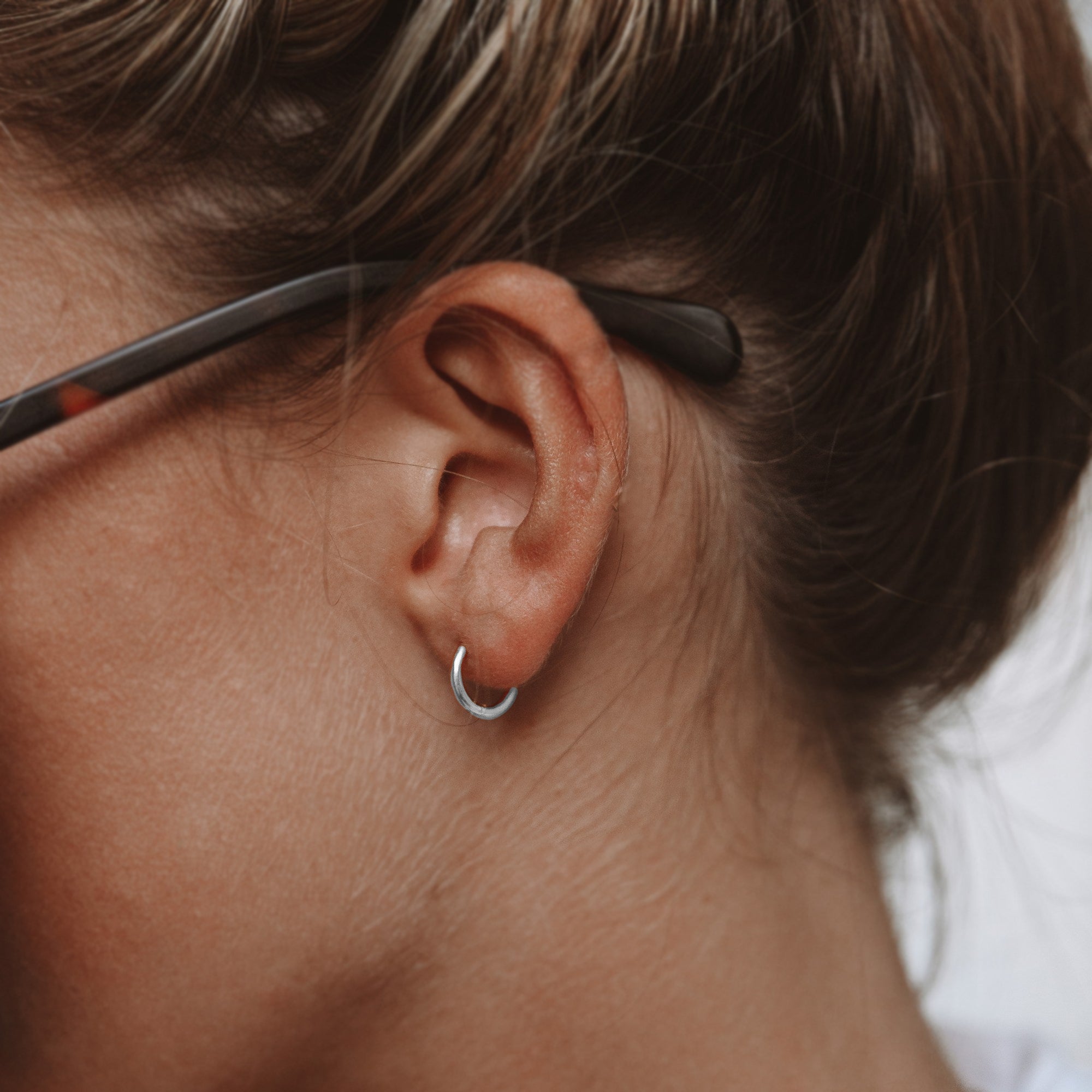 Athena Tiny Huggie Hoops