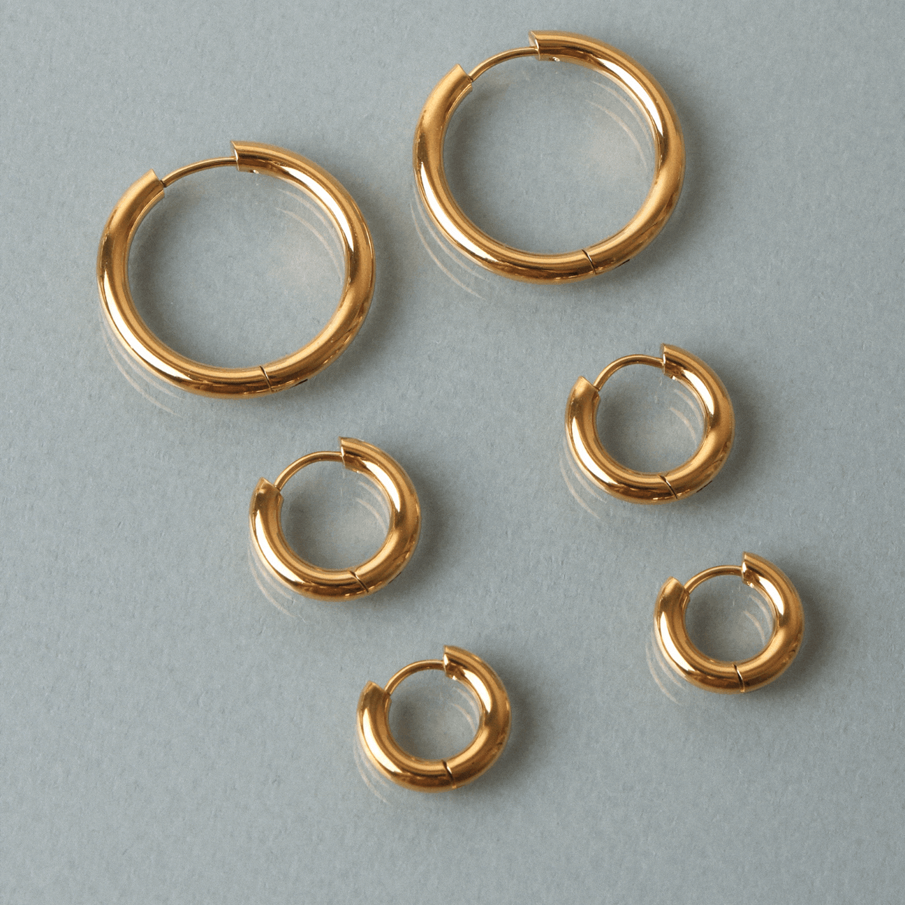 Athena Thick Hoop Earrings