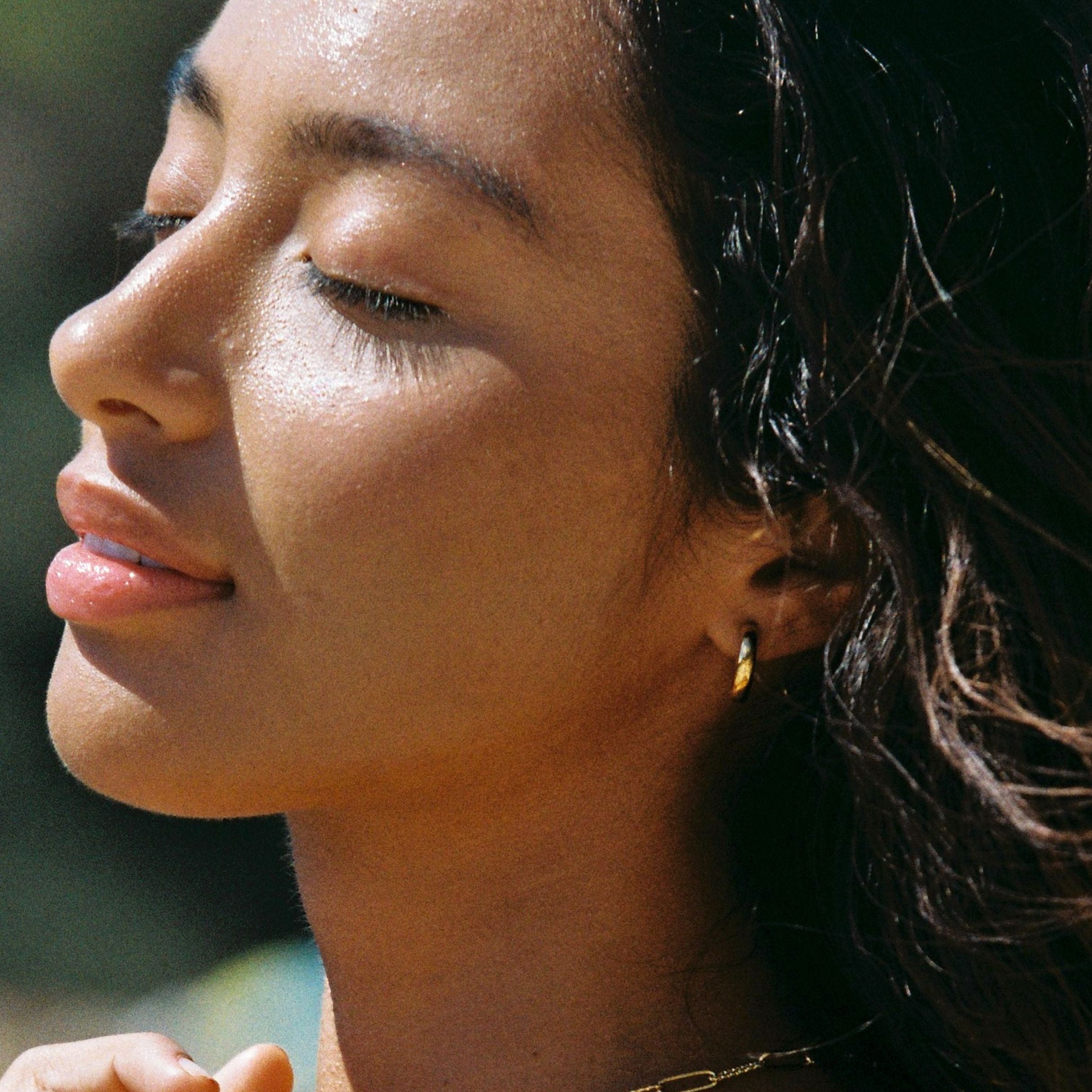 Athena Bold Huggie Hoops